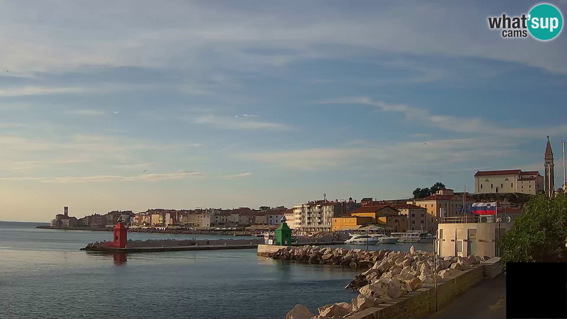 Piran – view to Punta and Mandrač