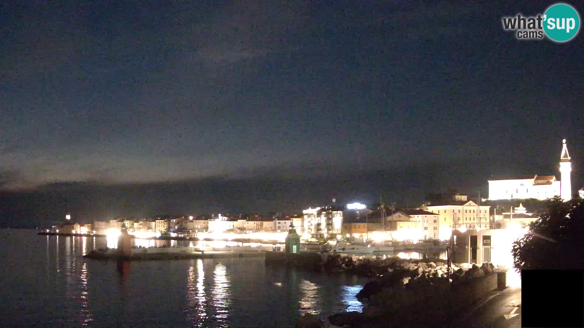 Piran – view to Punta and Mandrač