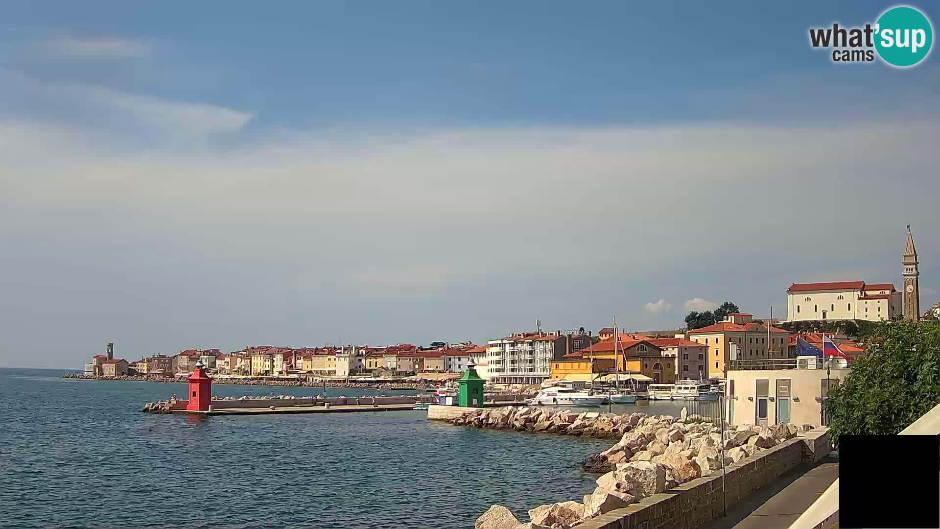 Piran – view to Punta and Mandrač