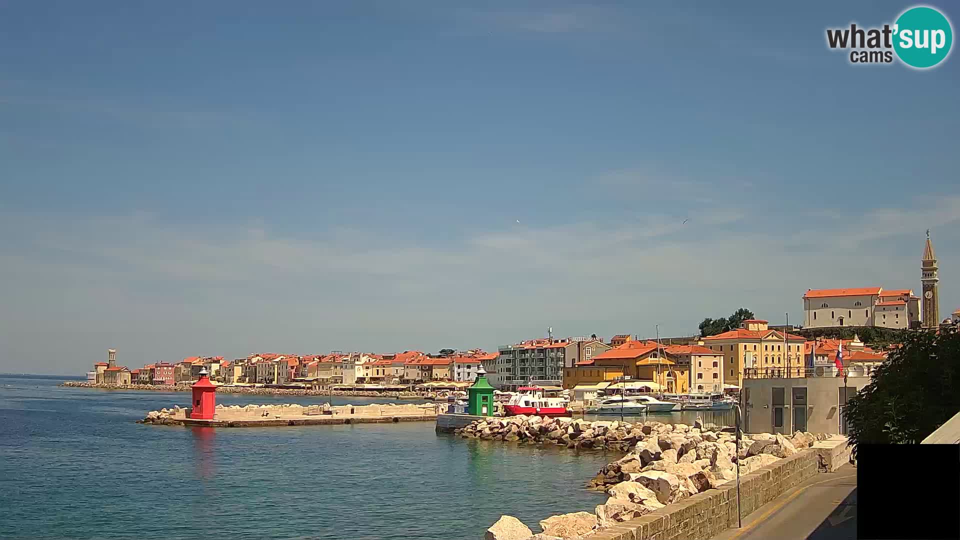 Piran – view to Punta and Mandrač