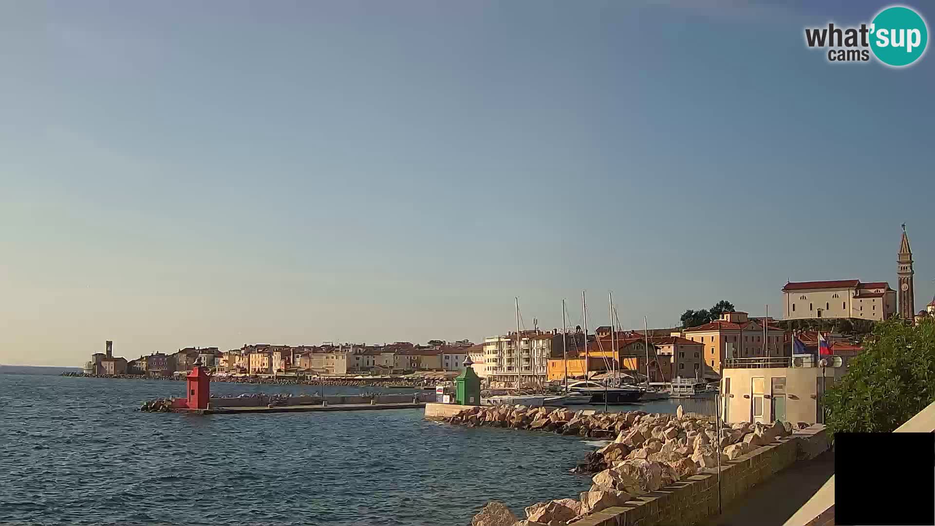 Pirano – vista verso la Punta e il “Mandrač”
