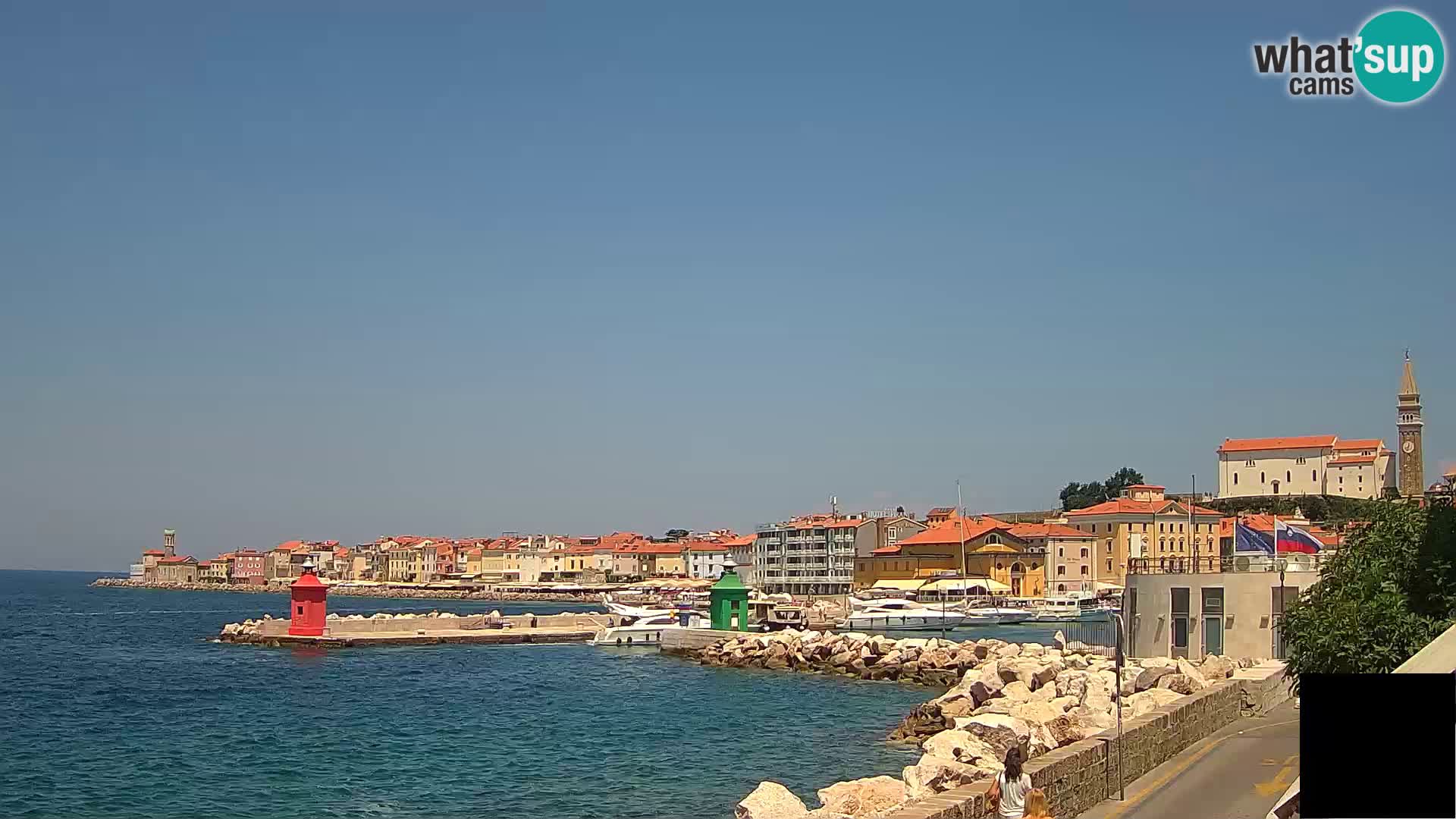 Piran – view to Punta and Mandrač