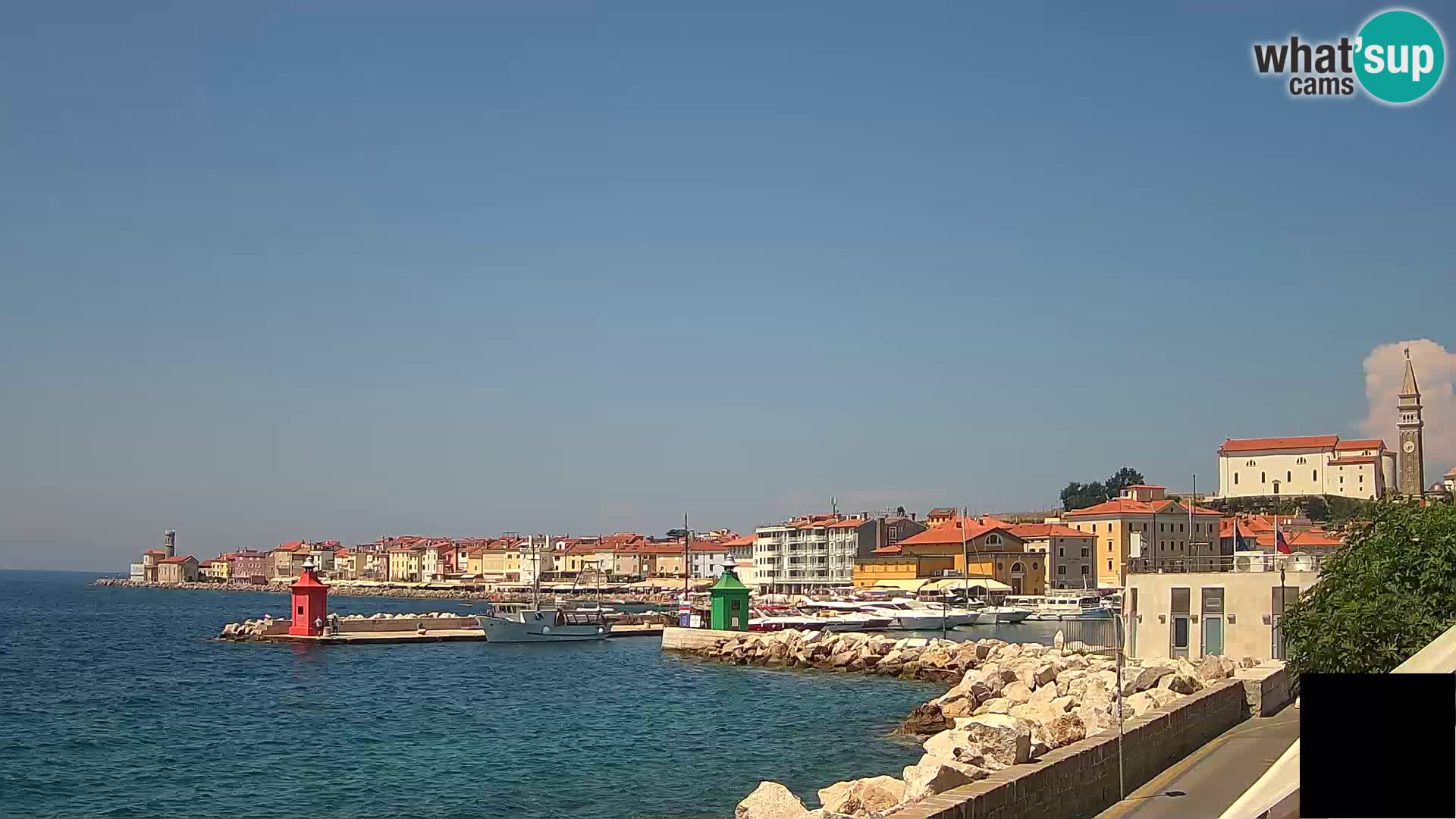 Piran – view to Punta and Mandrač