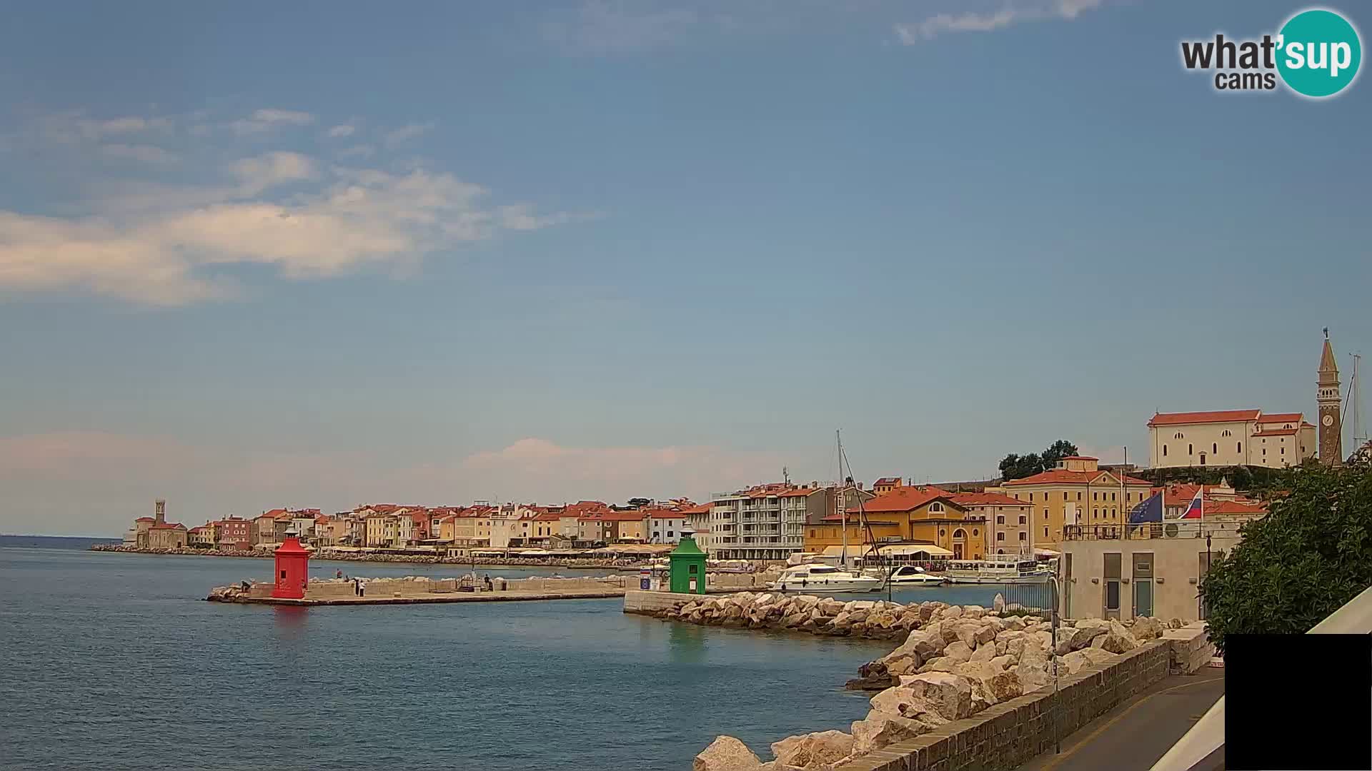 Piran – view to Punta and Mandrač