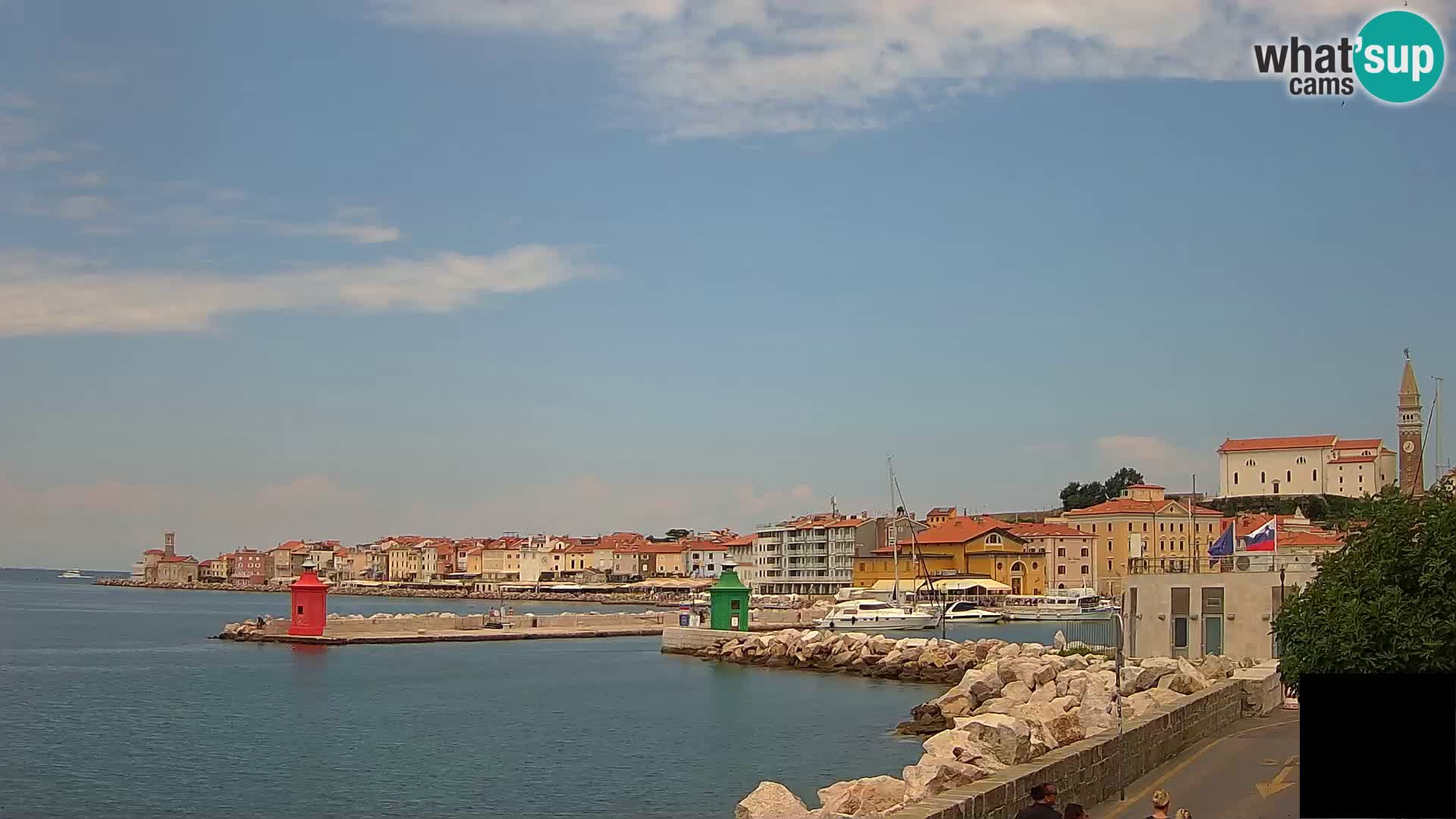 Piran – view to Punta and Mandrač