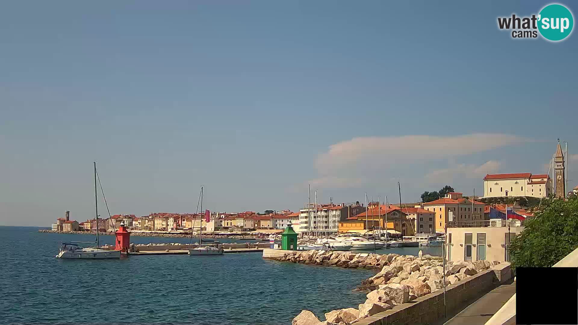 Piran – view to Punta and Mandrač