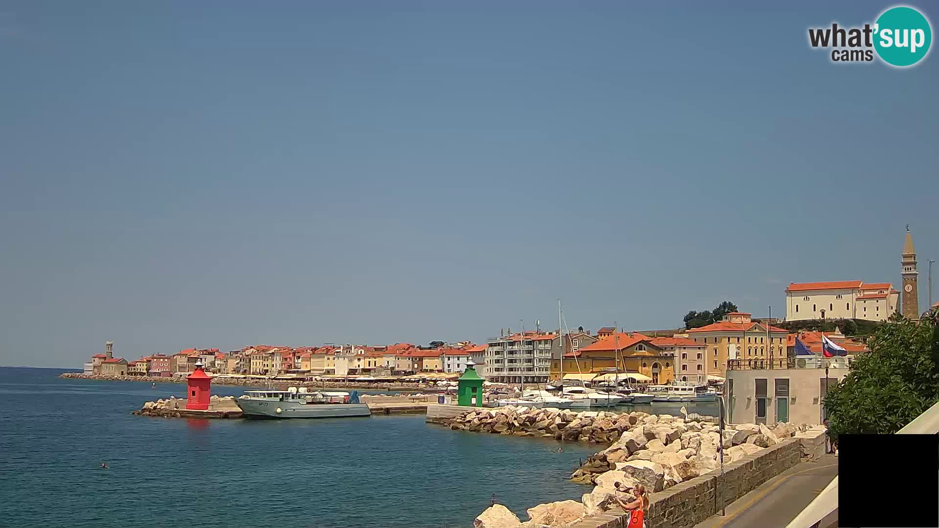 Piran – view to Punta and Mandrač