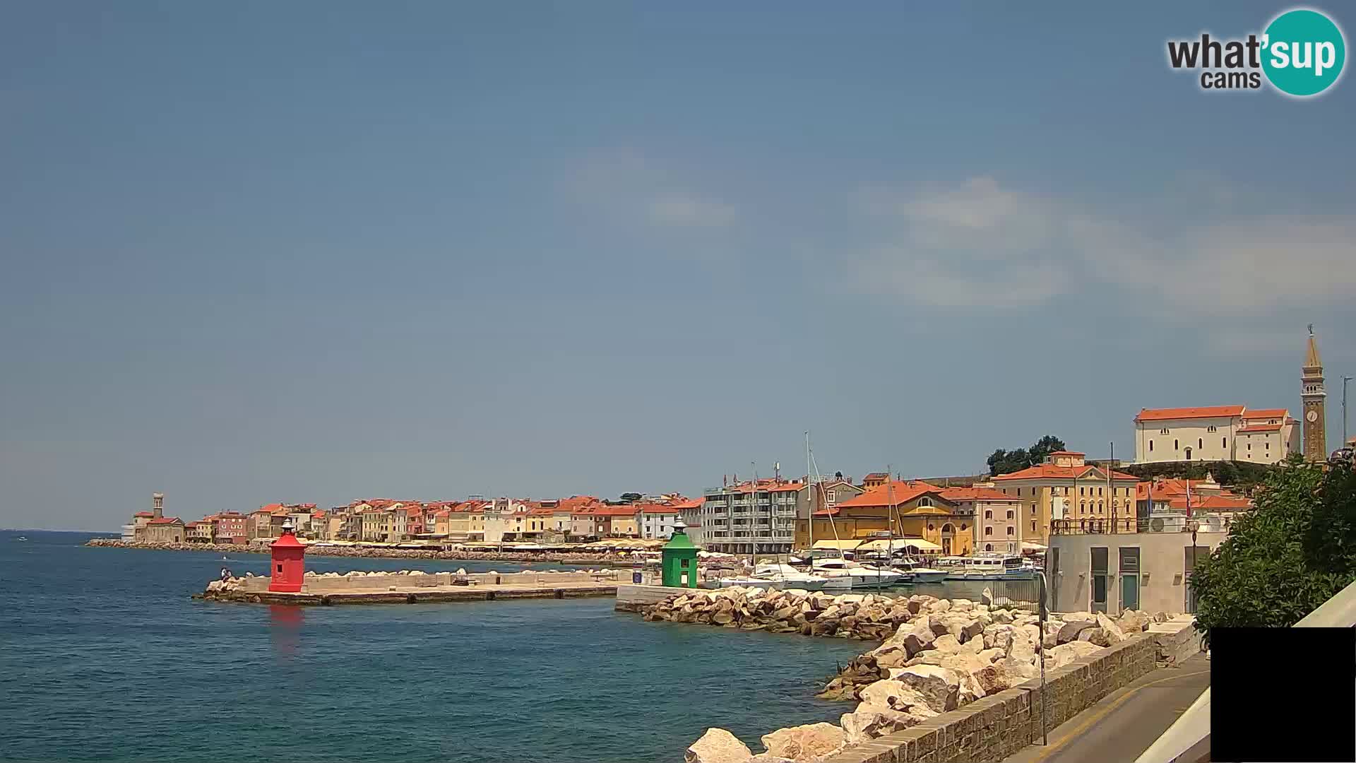 Piran – view to Punta and Mandrač