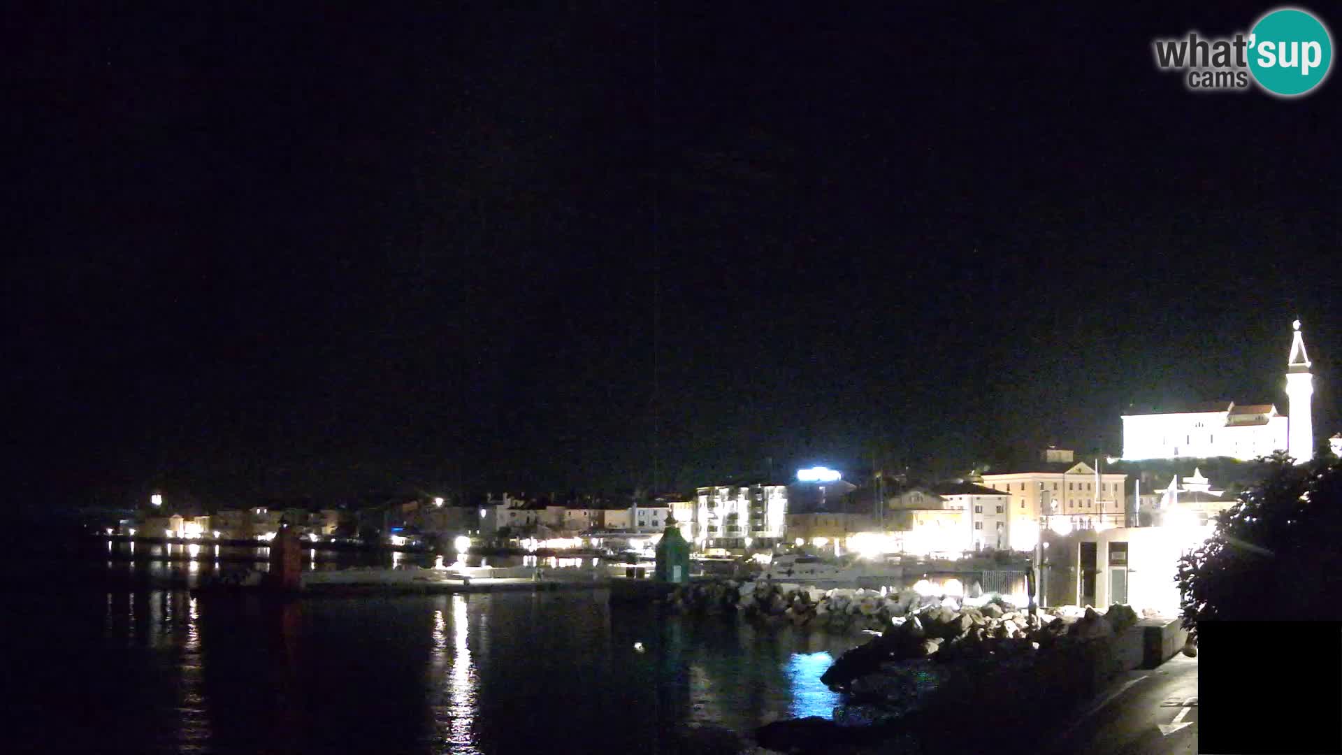 Piran – view to Punta and Mandrač