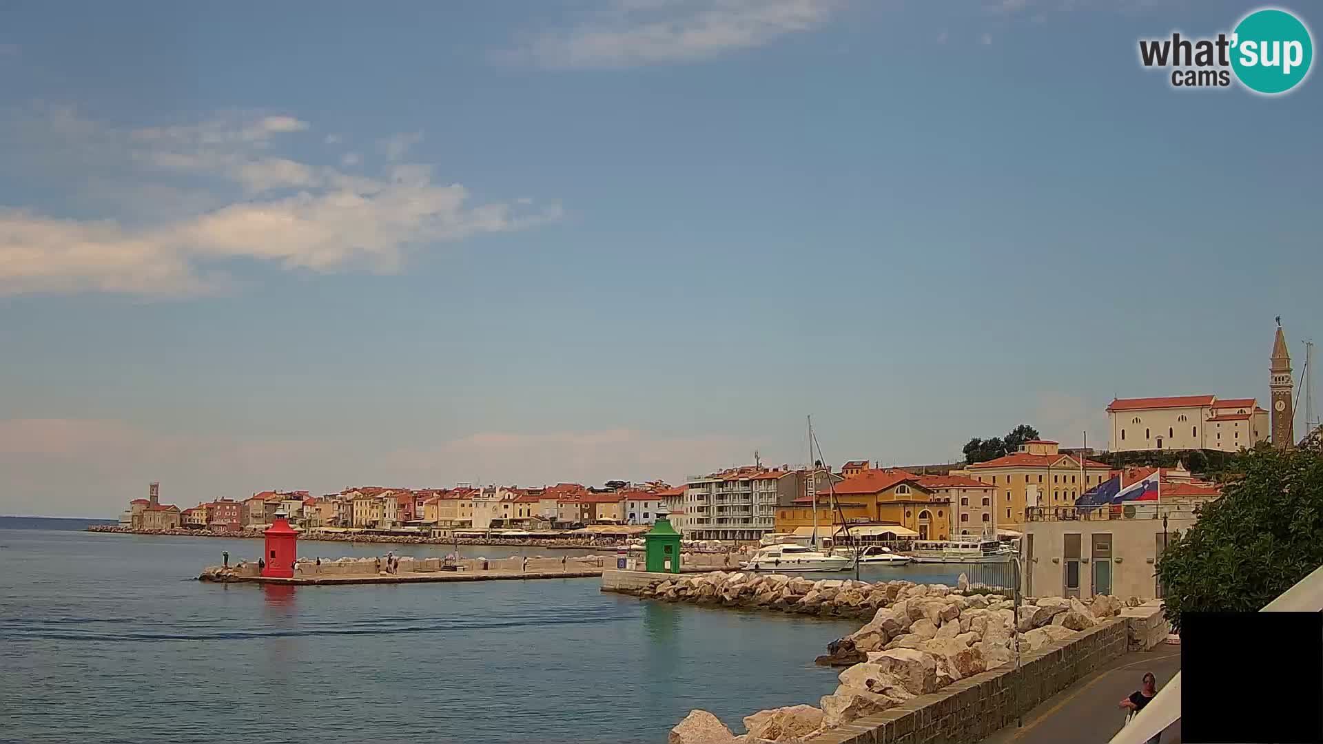 Piran – view to Punta and Mandrač