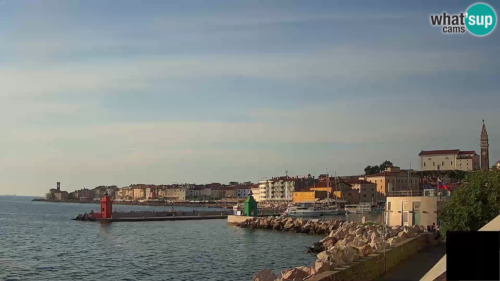 Piran – view to Punta and Mandrač