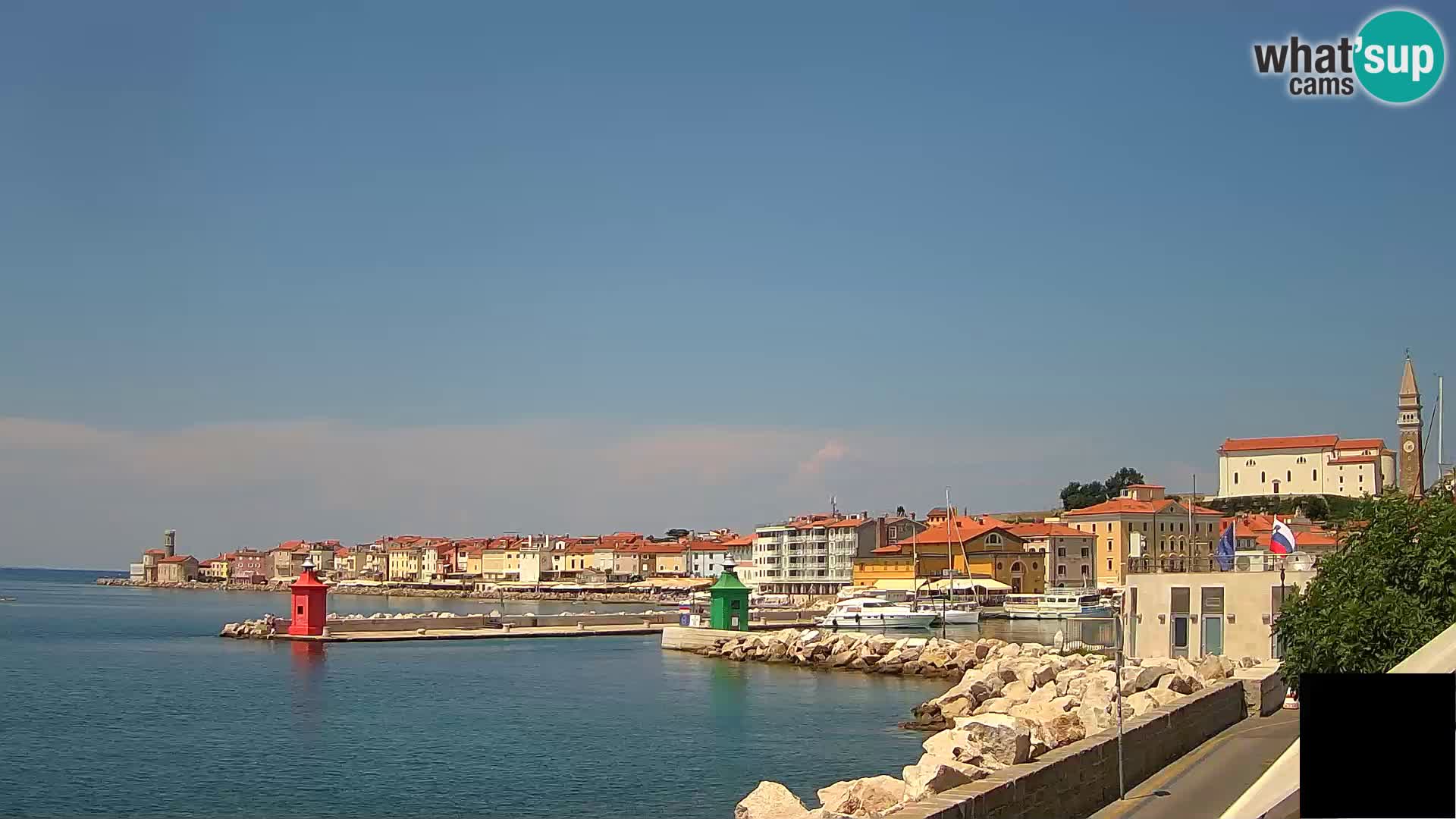 Piran – view to Punta and Mandrač