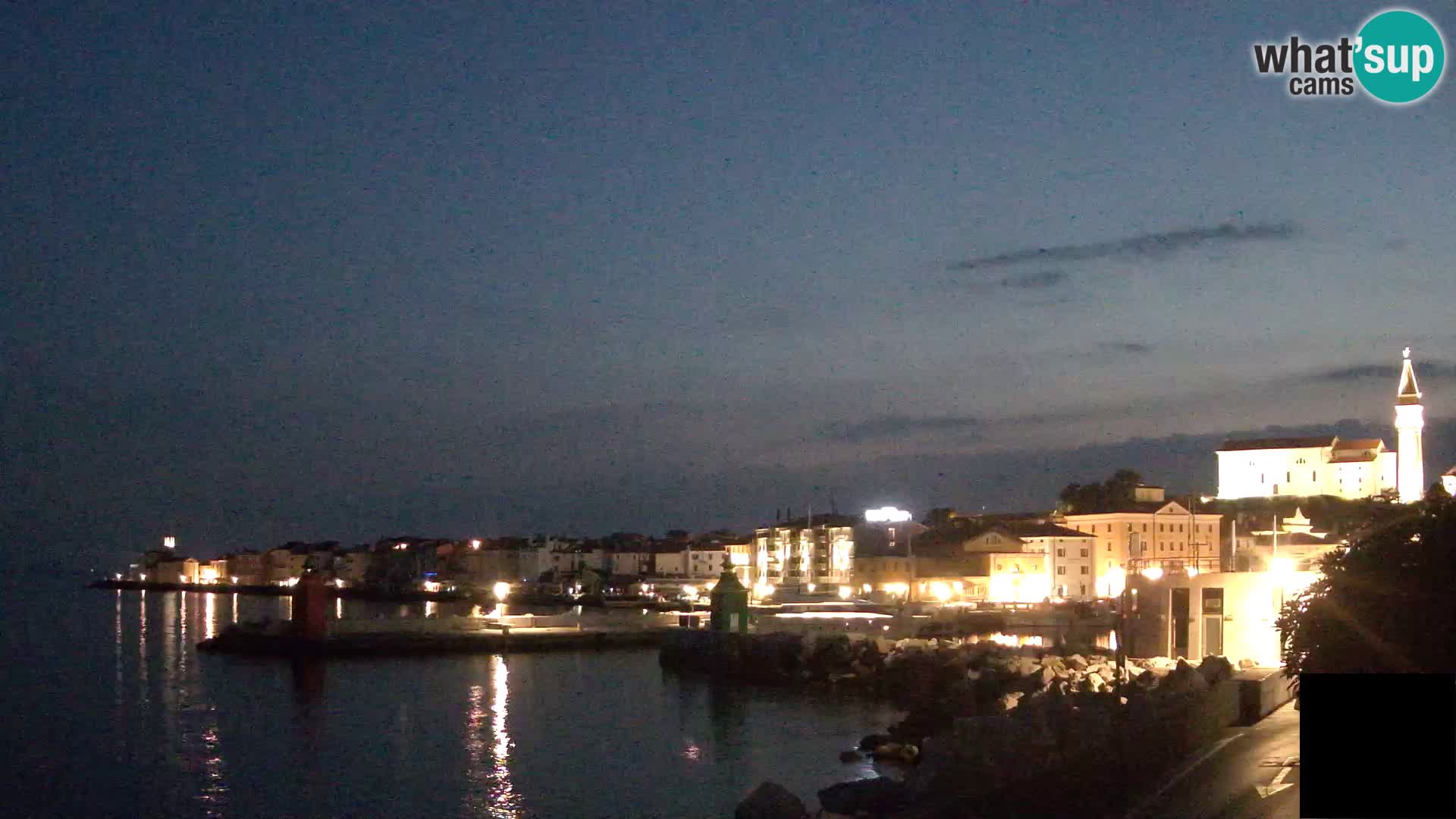 Piran – view to Punta and Mandrač