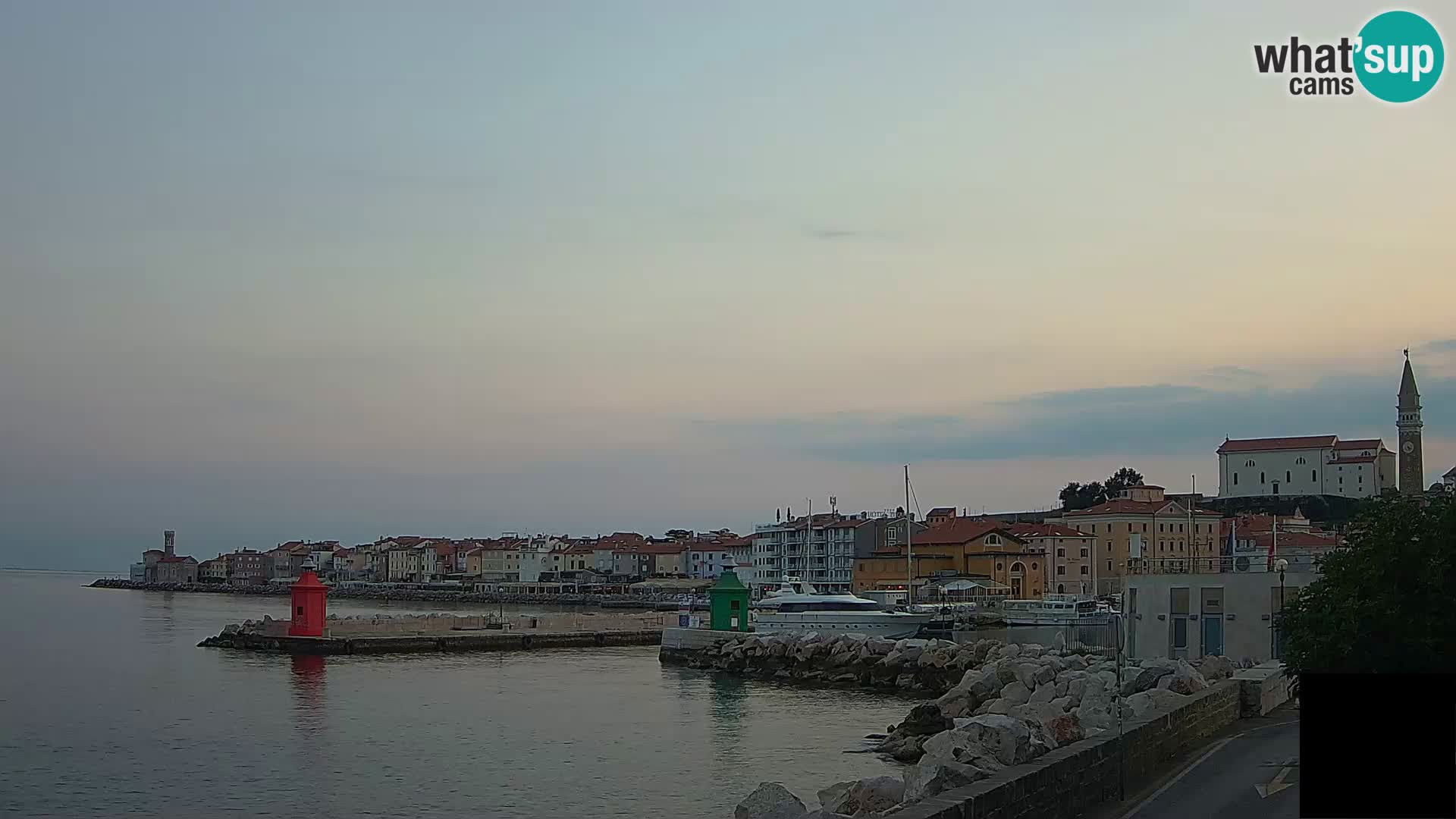 Pirano – vista verso la Punta e il “Mandrač”