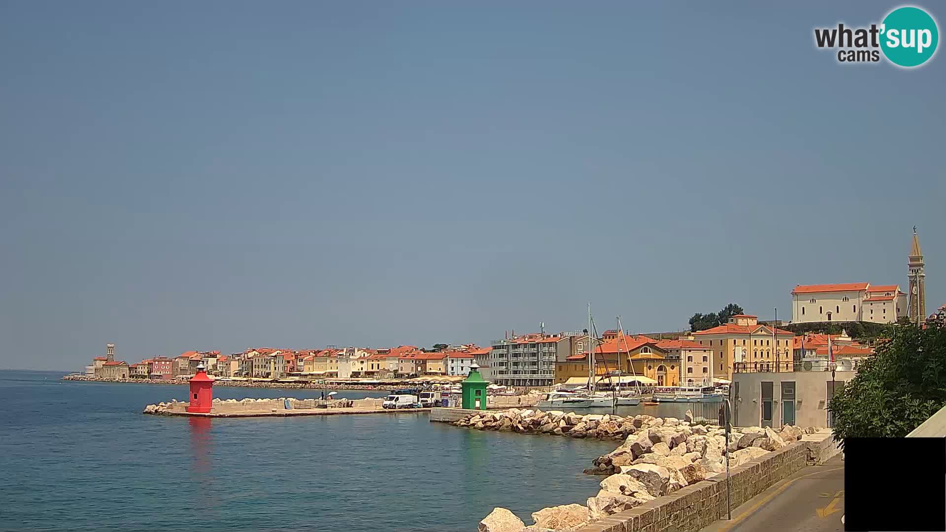 Piran – view to Punta and Mandrač