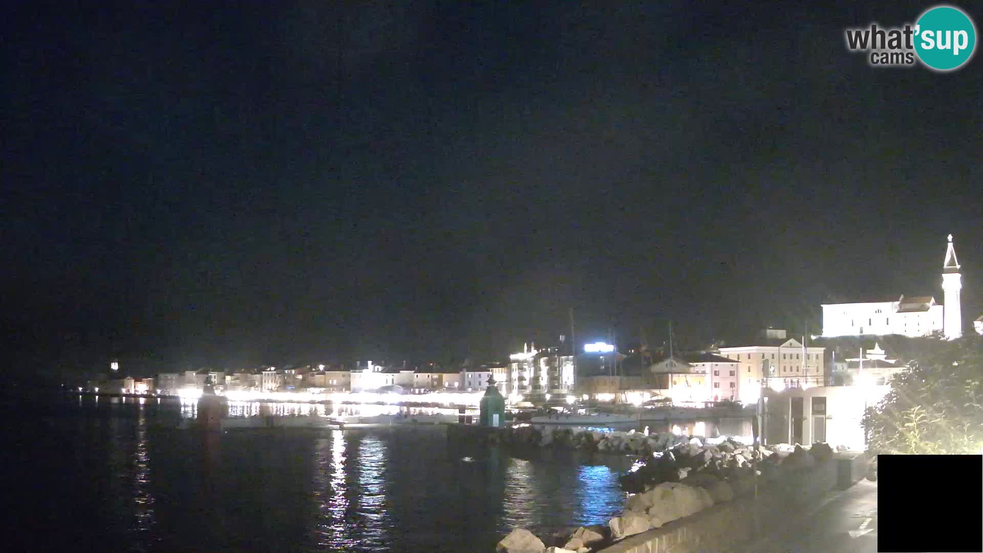 Pirano – vista verso la Punta e il “Mandrač”
