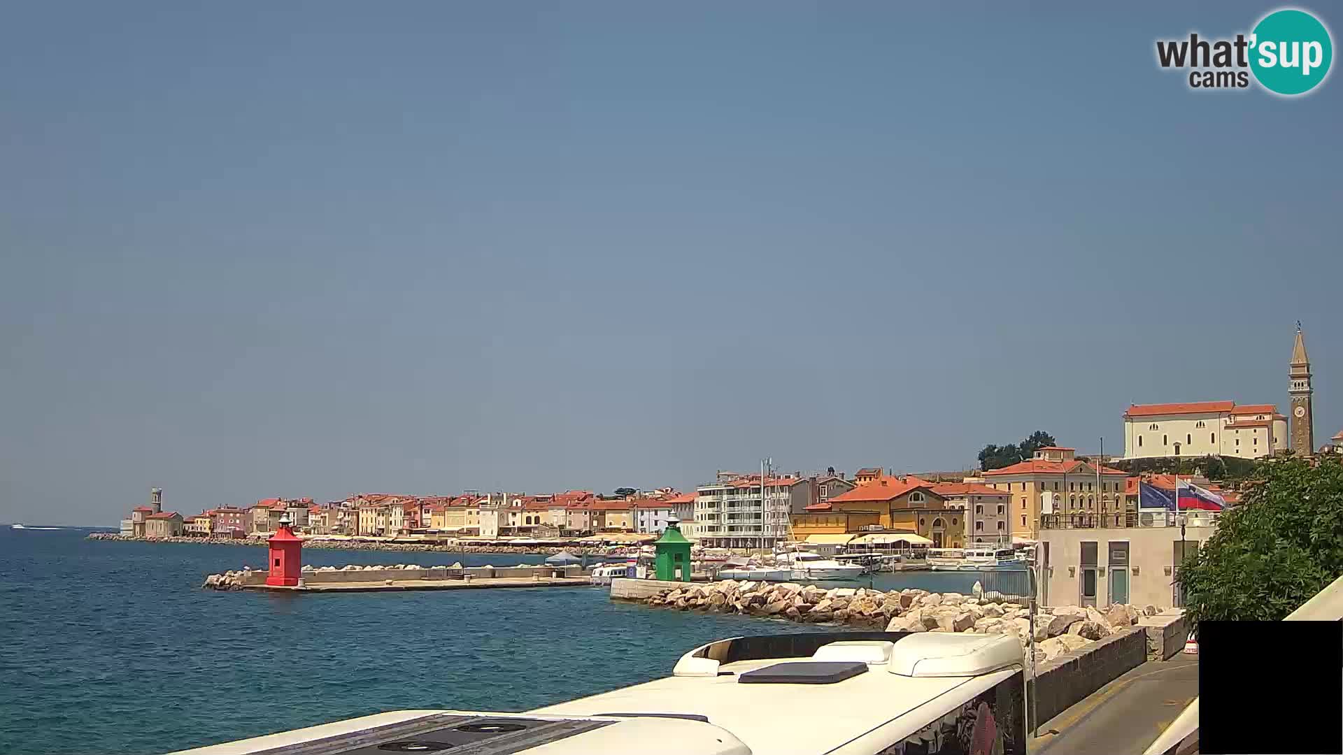 Piran – view to Punta and Mandrač