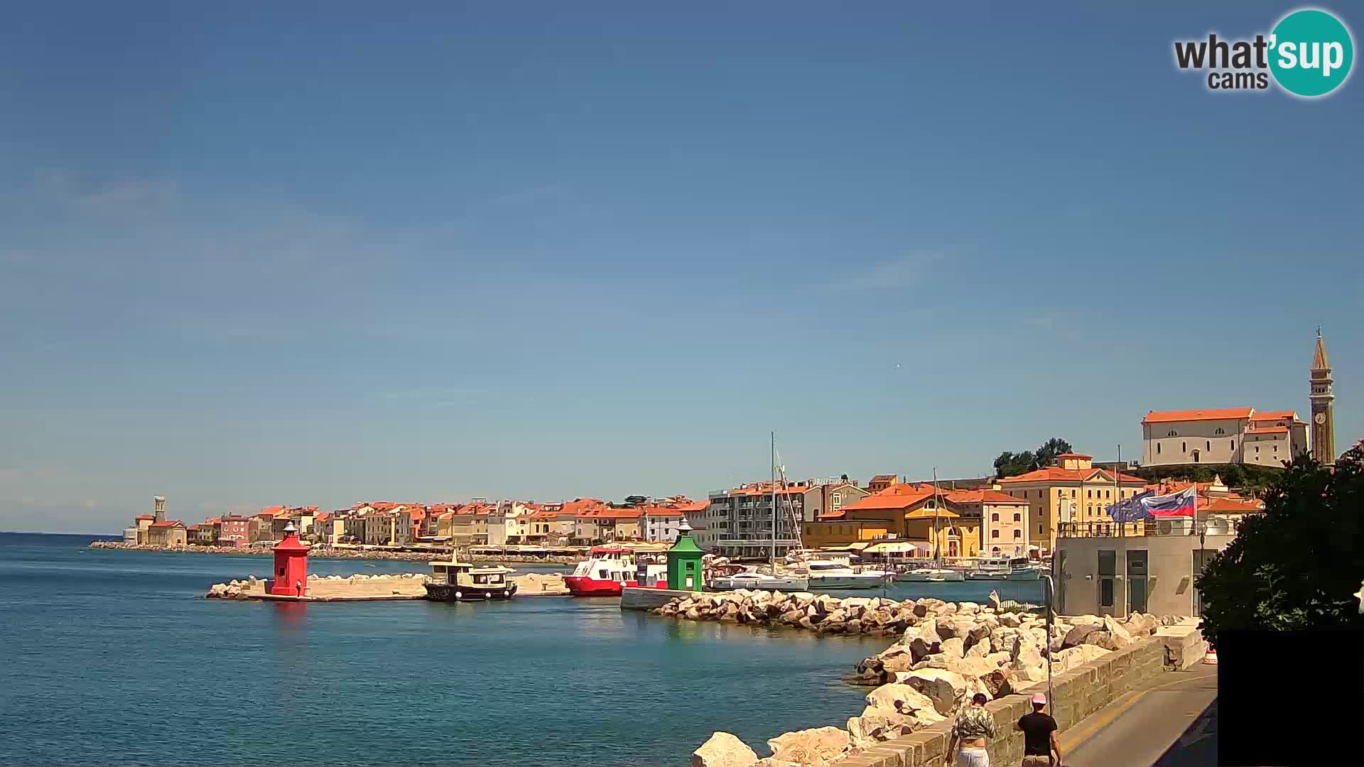Piran – view to Punta and Mandrač