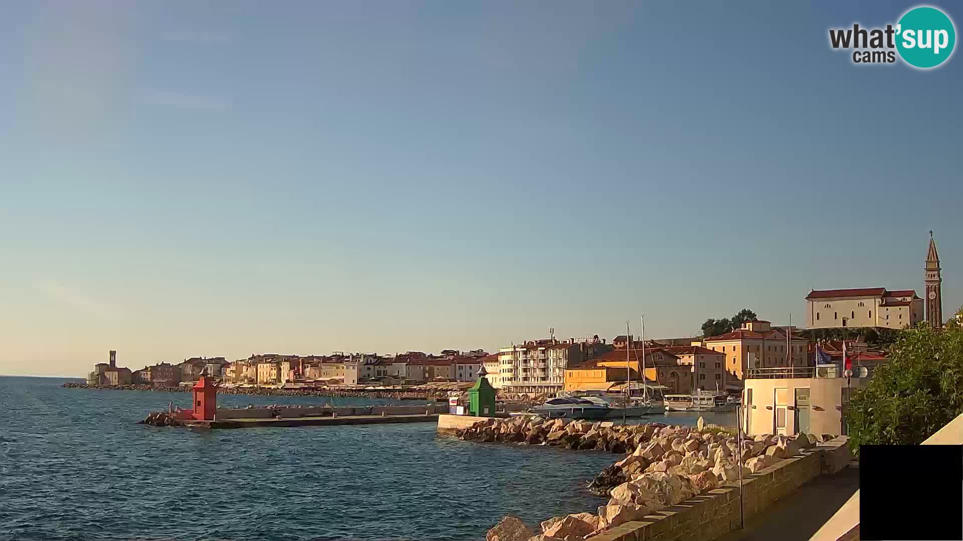 Piran – view to Punta and Mandrač