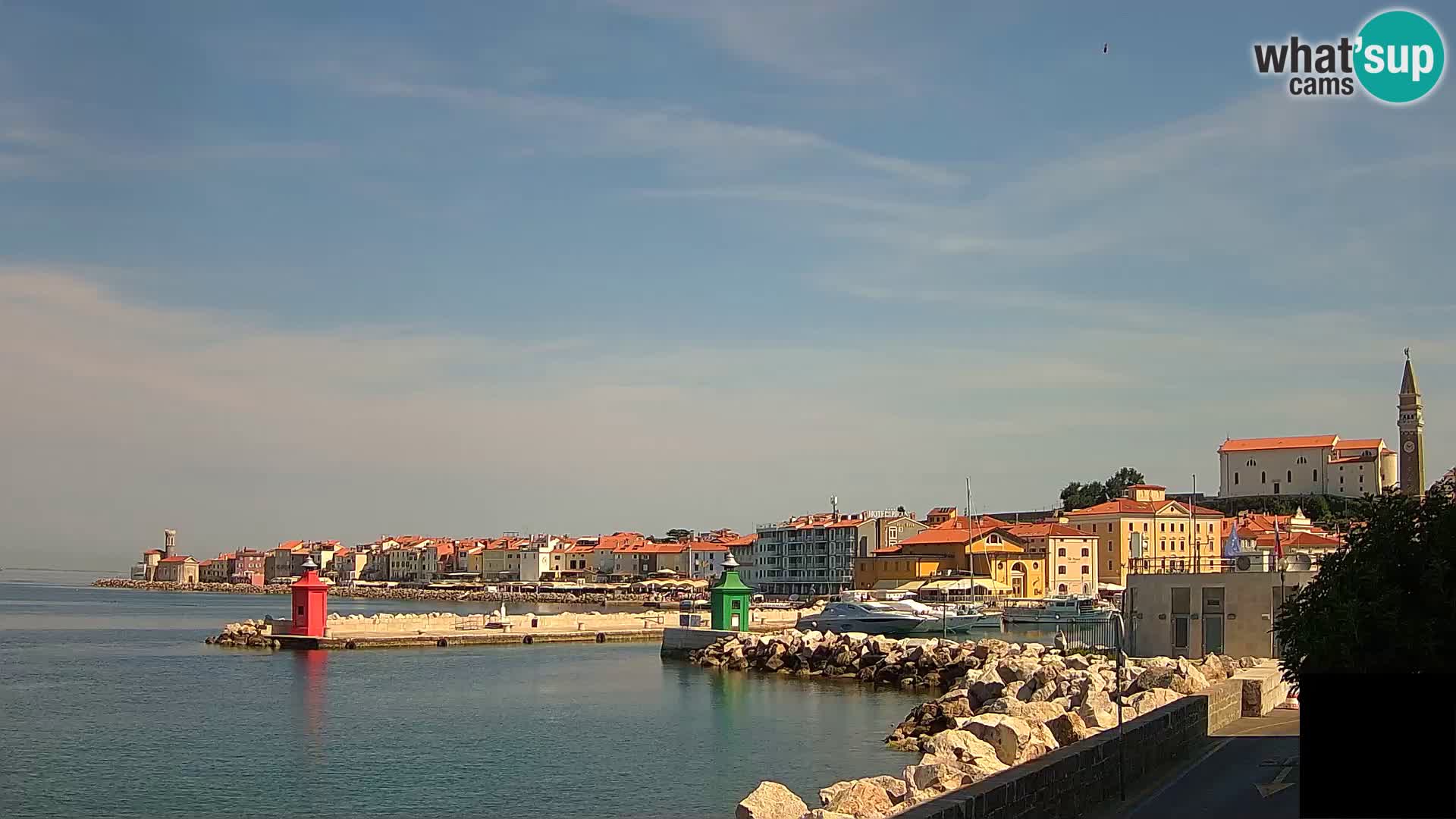 Piran – view to Punta and Mandrač