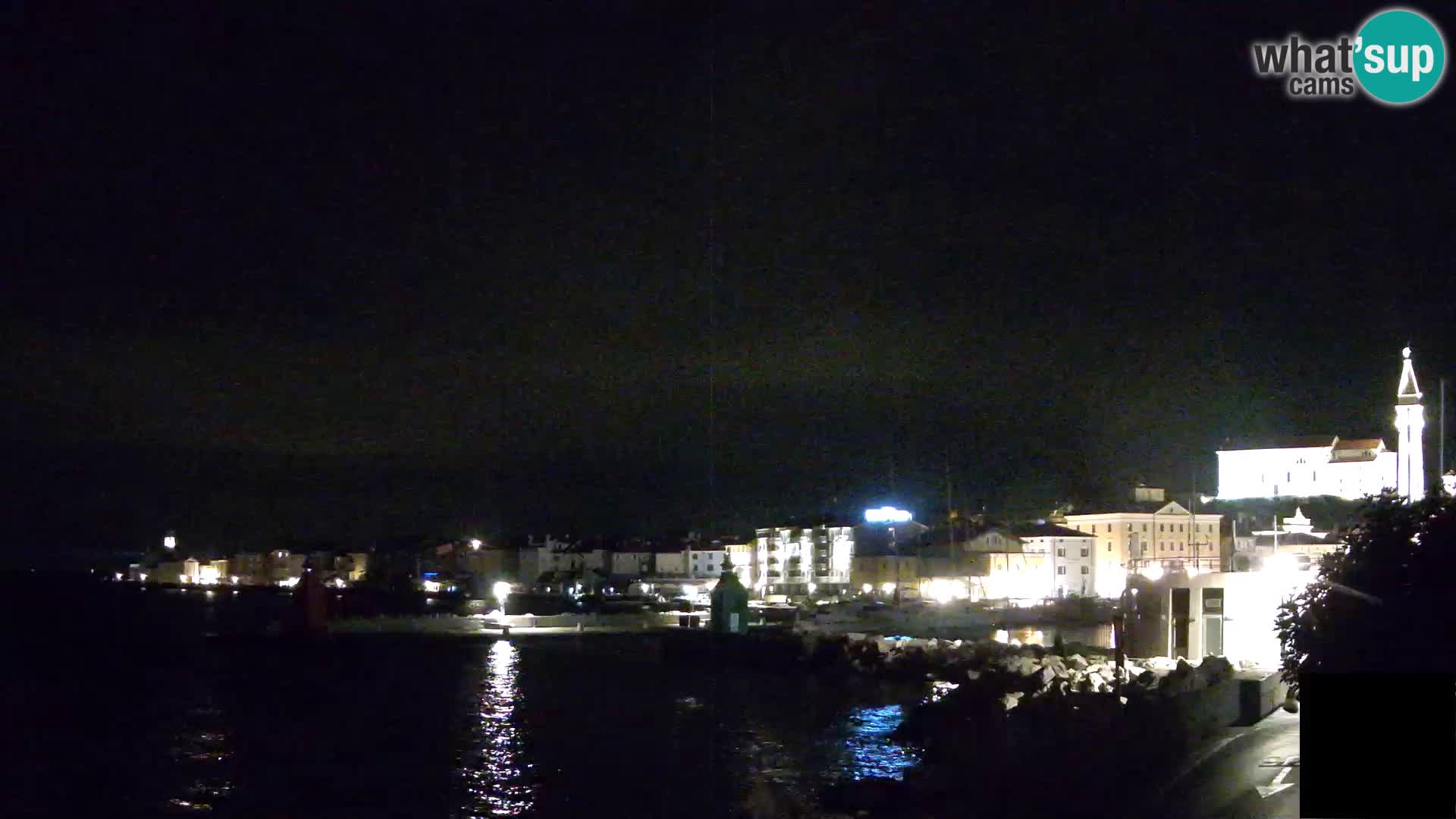 Piran – view to Punta and Mandrač