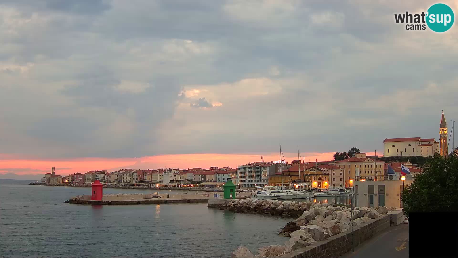 Piran – view to Punta and Mandrač