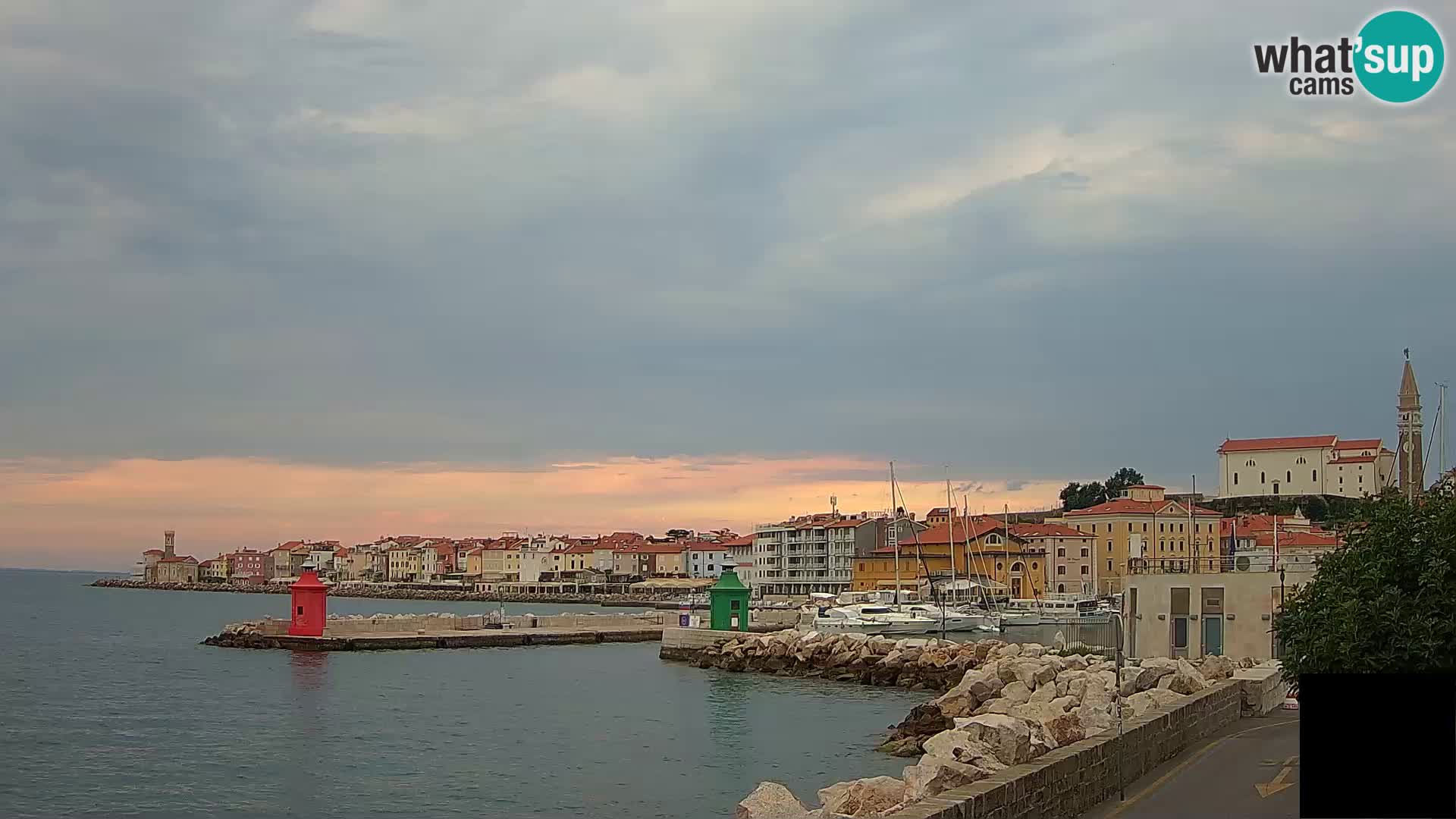 Piran – view to Punta and Mandrač
