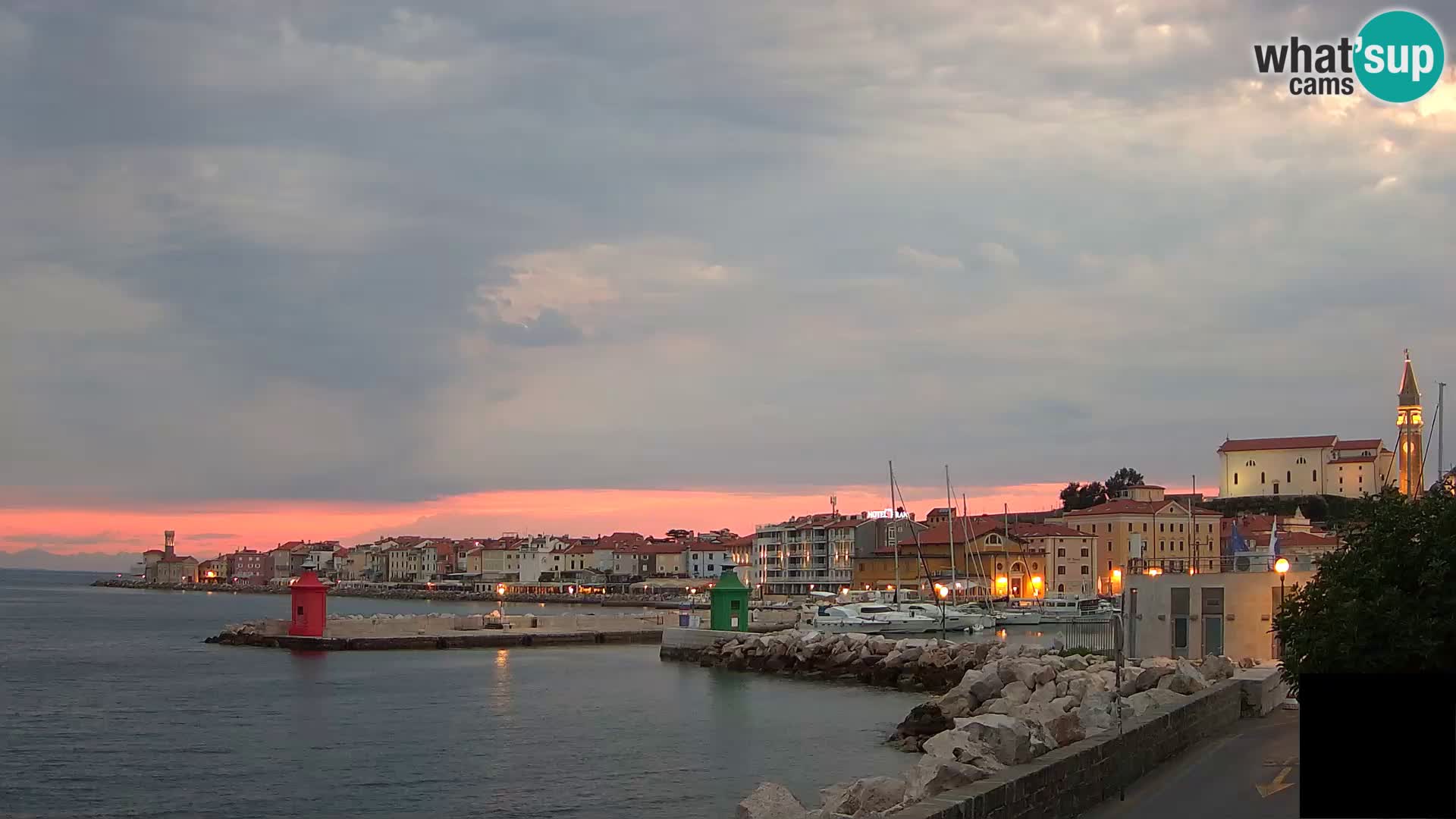 Piran – view to Punta and Mandrač