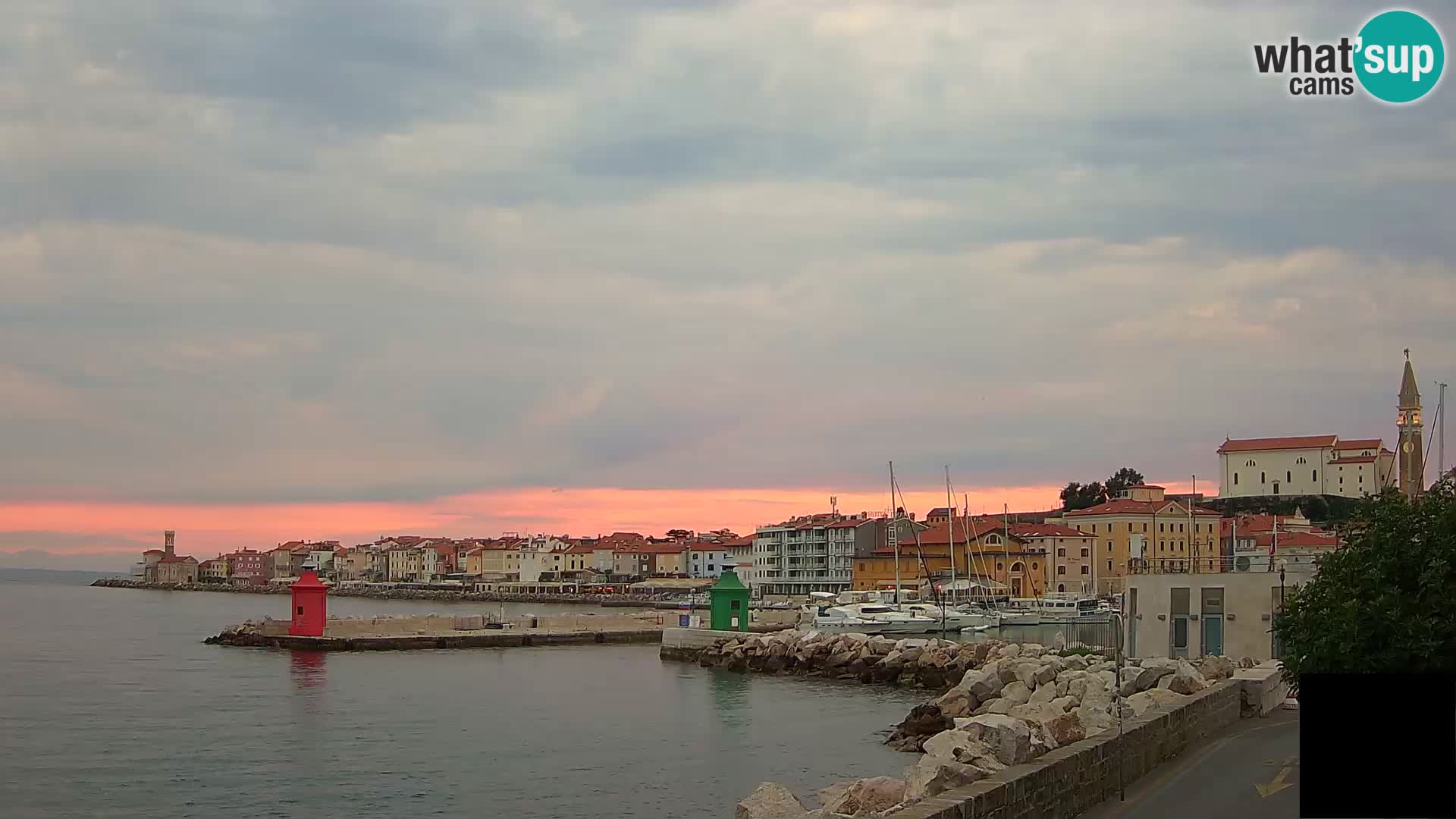 Pirano – vista verso la Punta e il “Mandrač”