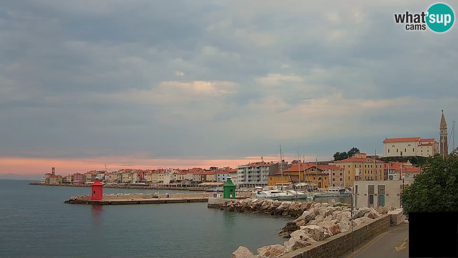 Piran – view to Punta and Mandrač