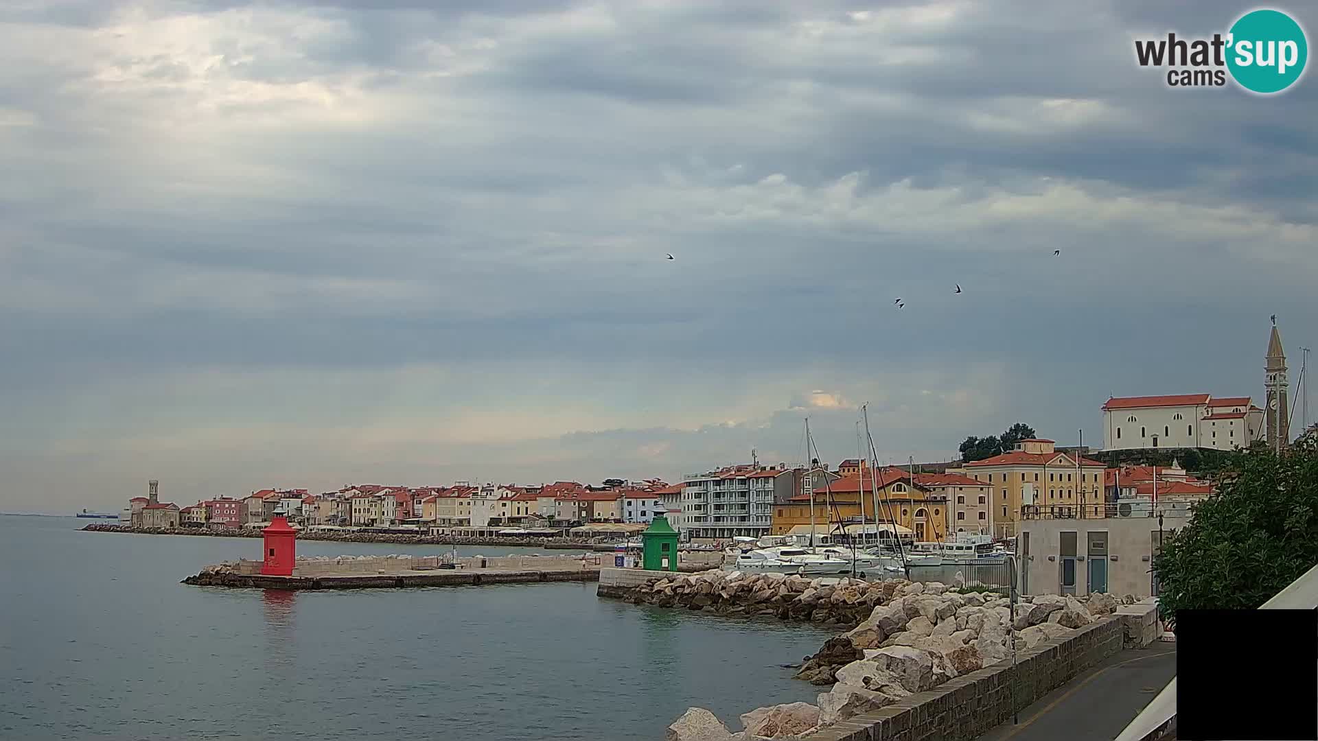 Piran – view to Punta and Mandrač