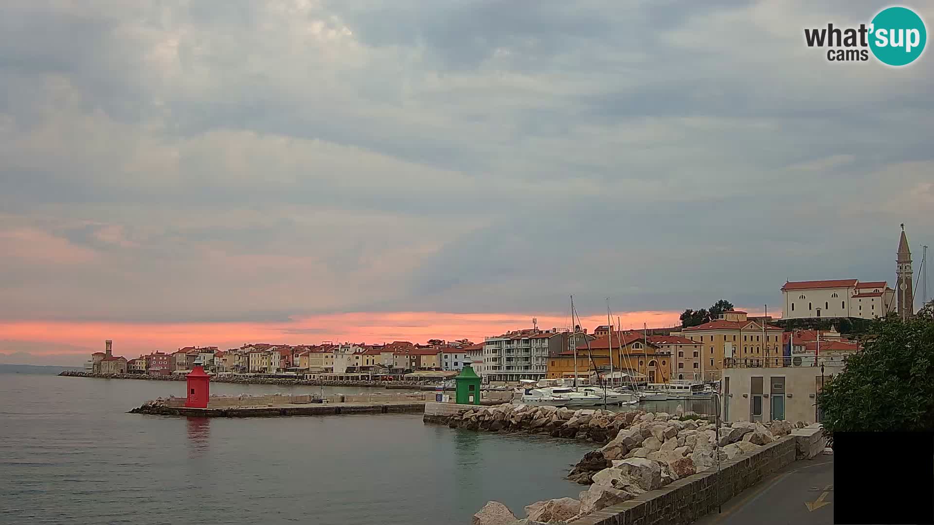 Piran – view to Punta and Mandrač