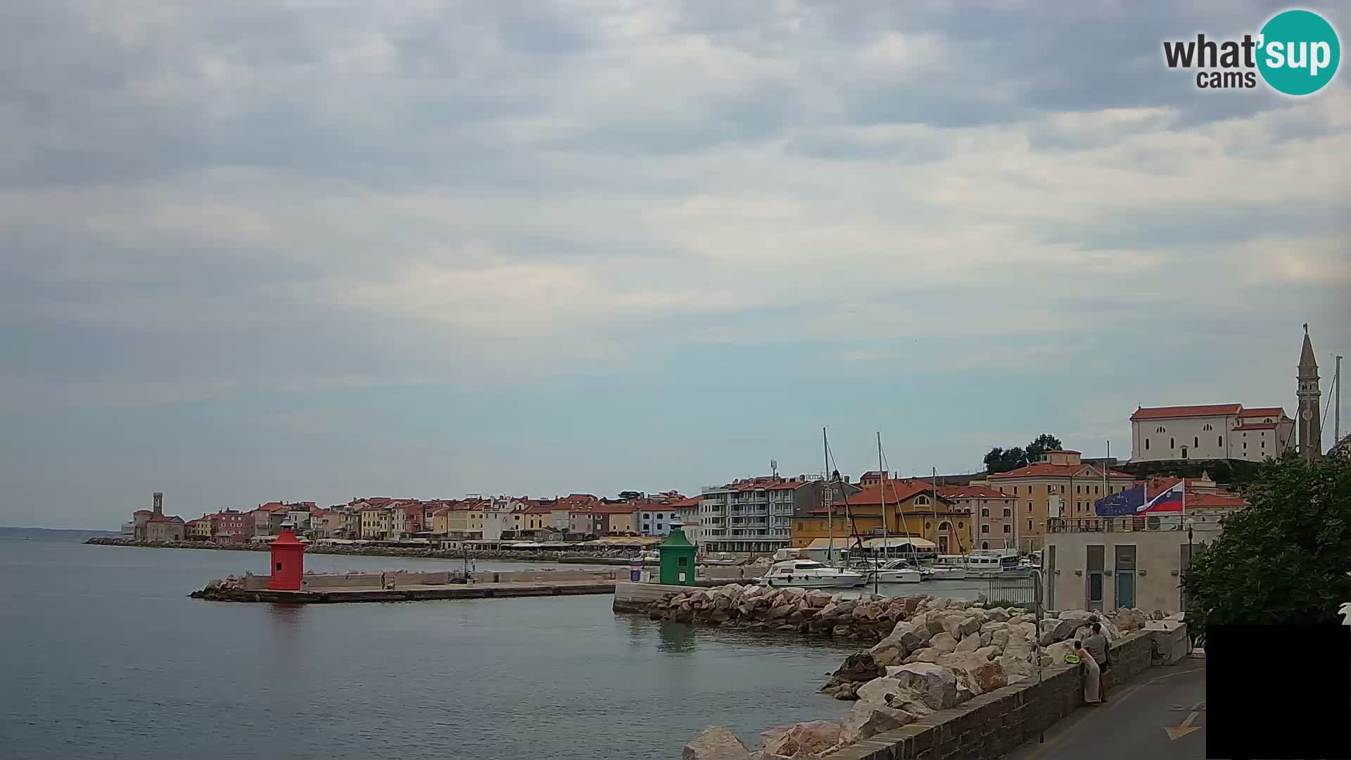 Piran – view to Punta and Mandrač