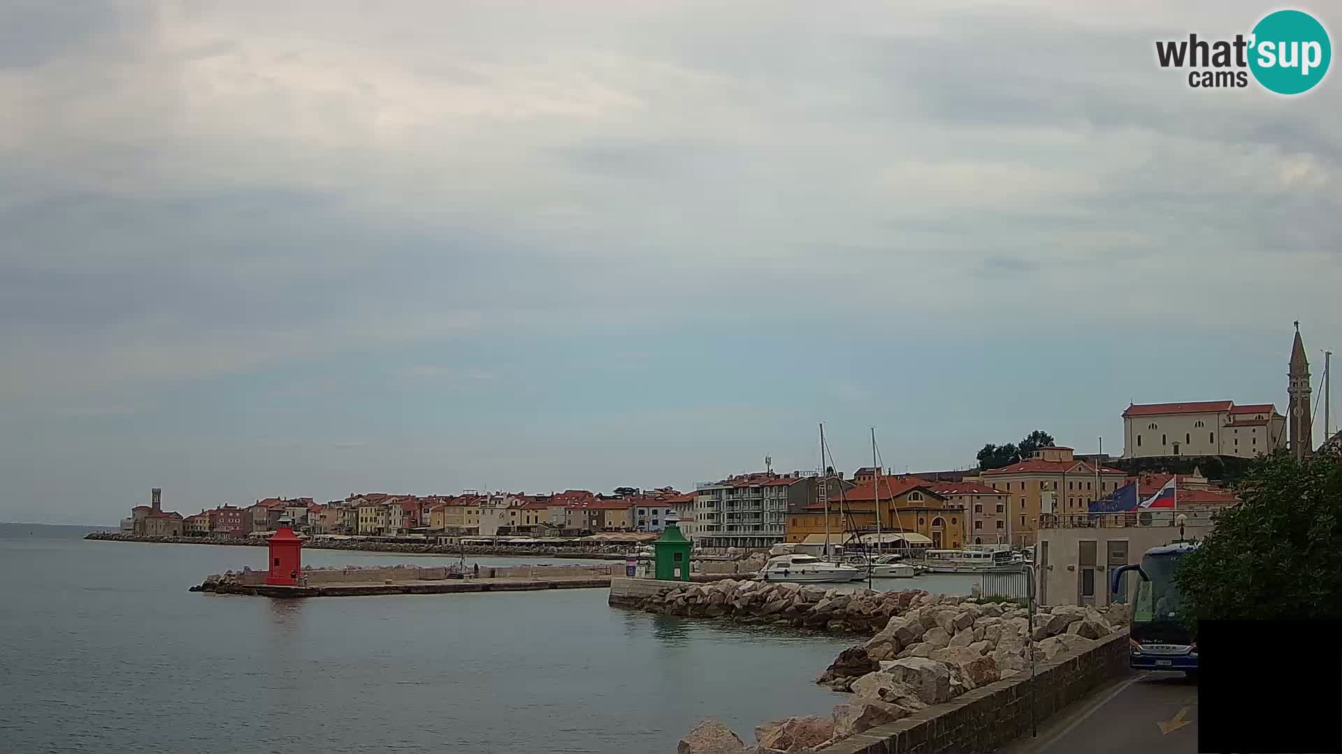Piran – view to Punta and Mandrač