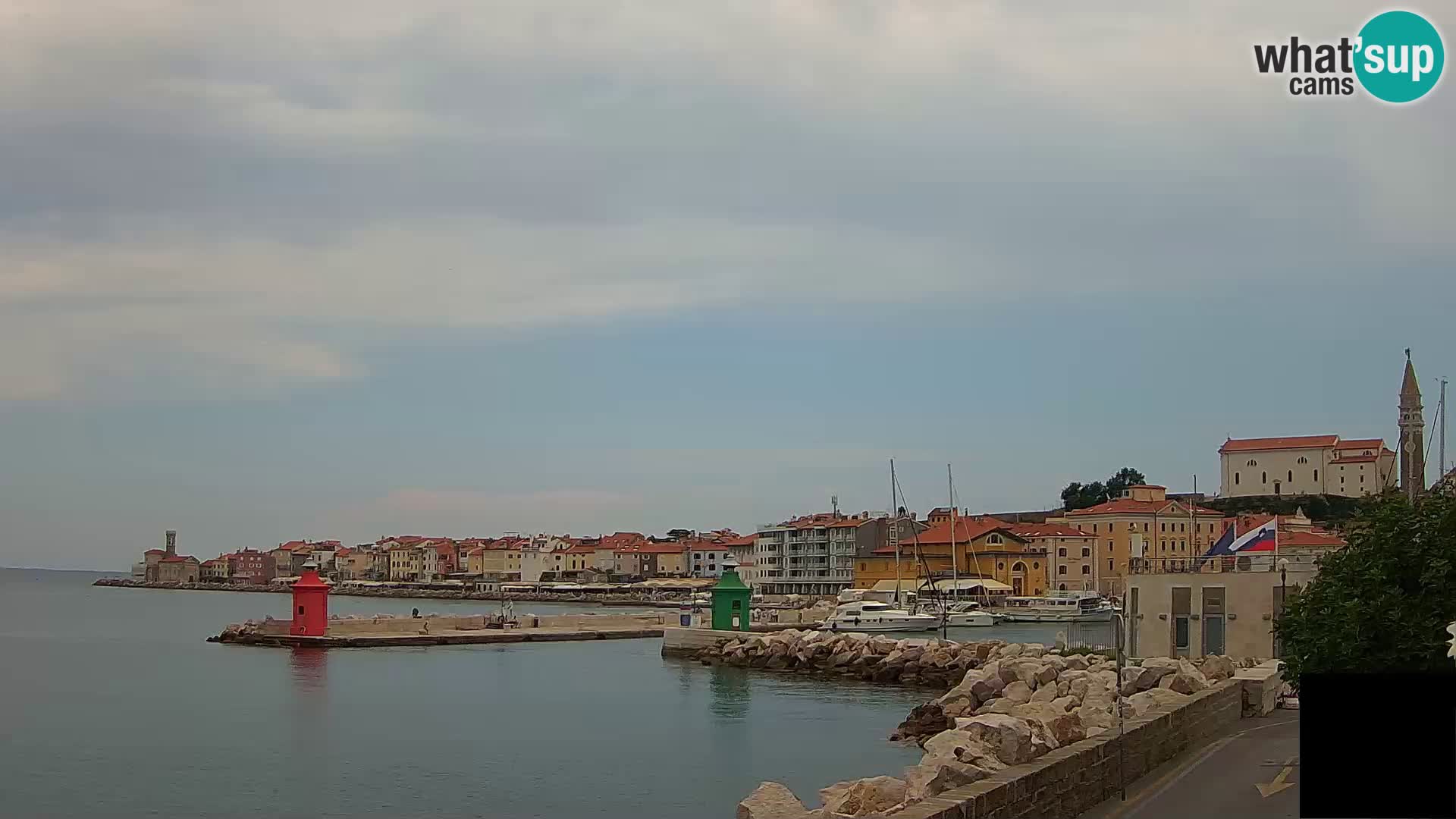 Piran – view to Punta and Mandrač