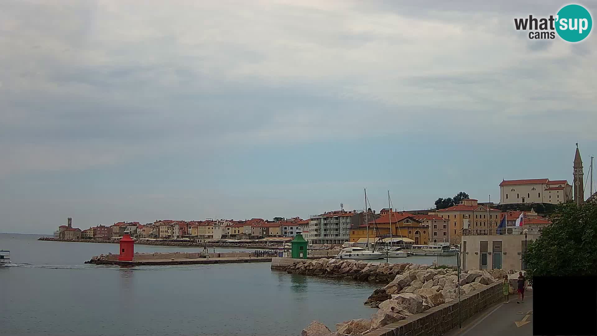Piran – view to Punta and Mandrač