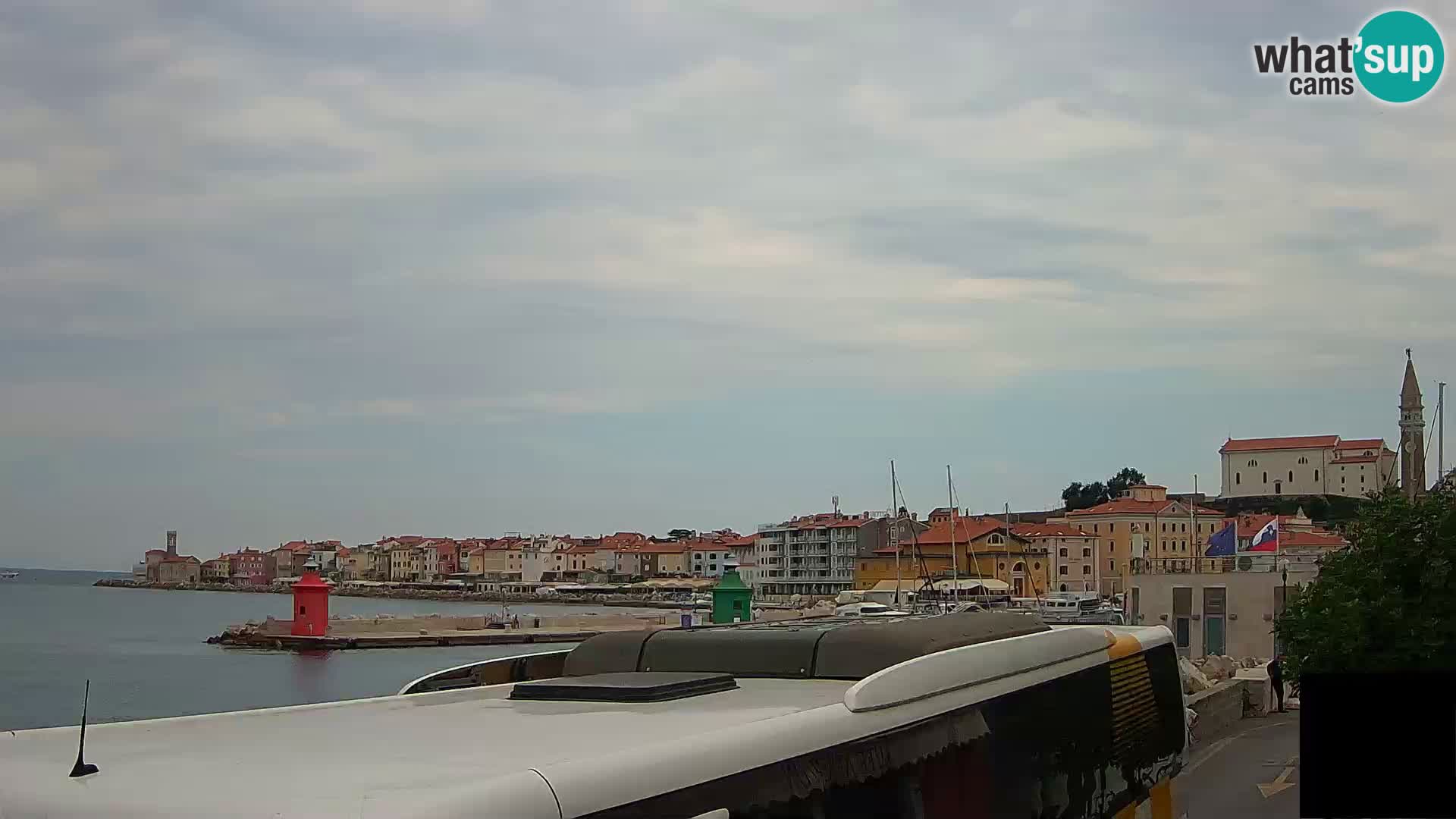 Piran – view to Punta and Mandrač