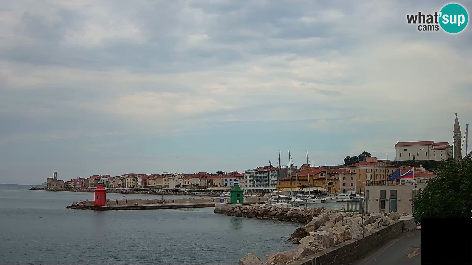 Piran – view to Punta and Mandrač