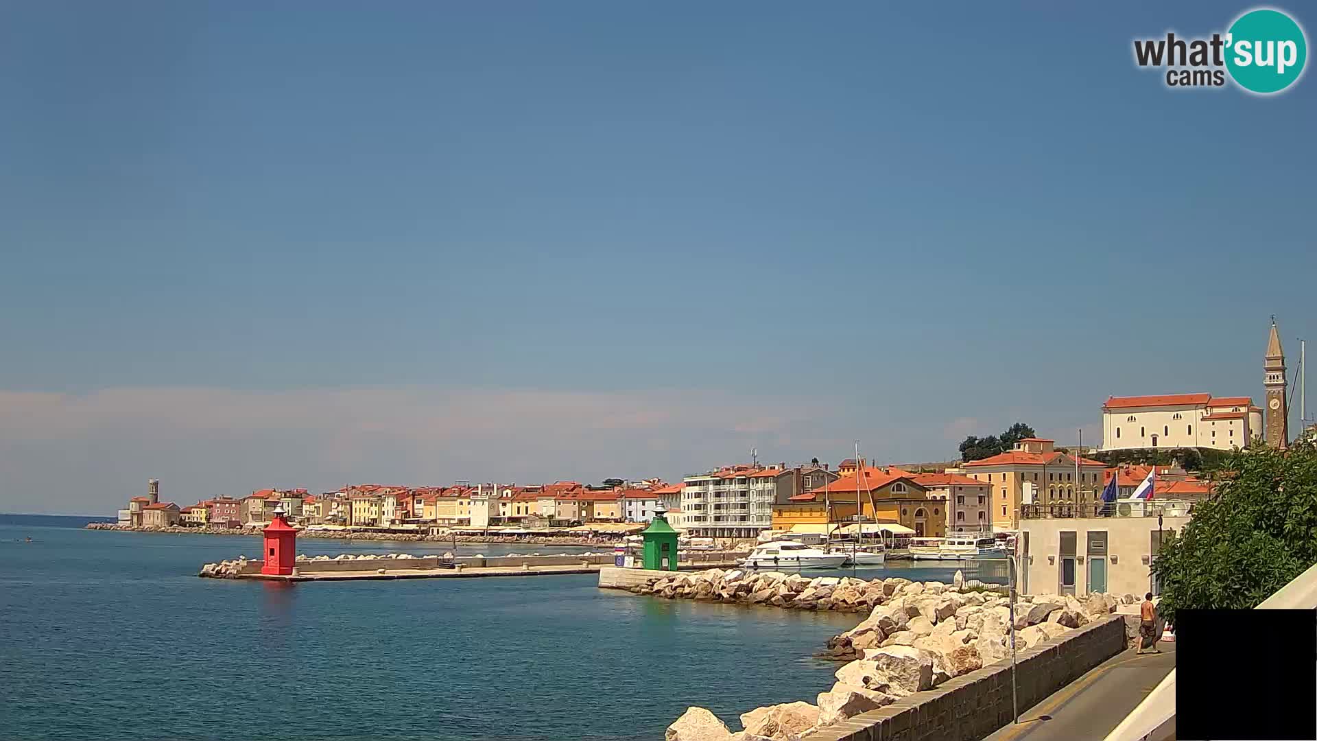 Piran – view to Punta and Mandrač