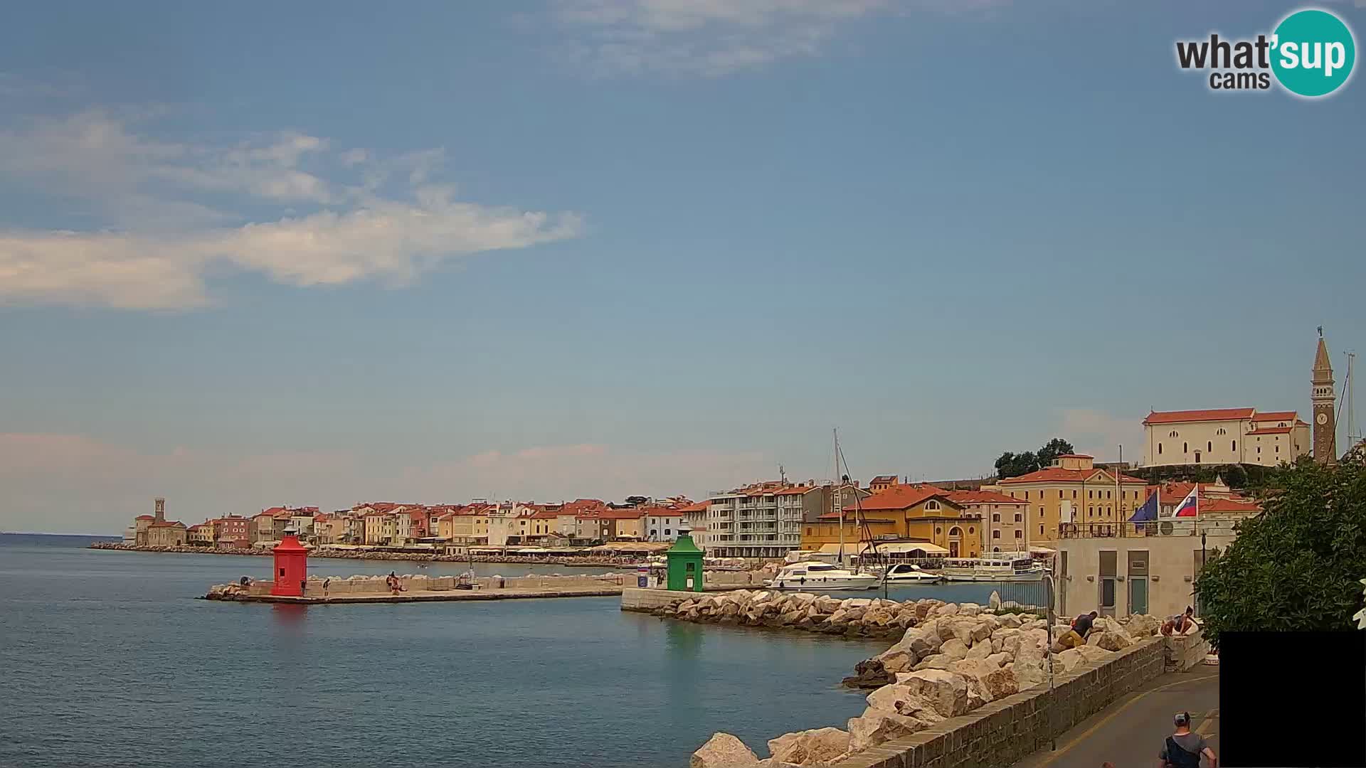 Piran – view to Punta and Mandrač