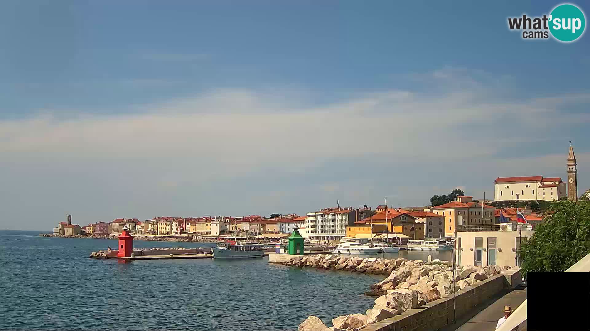 Piran – view to Punta and Mandrač