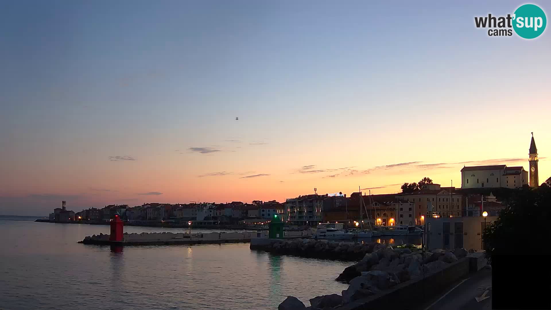 Piran – view to Punta and Mandrač