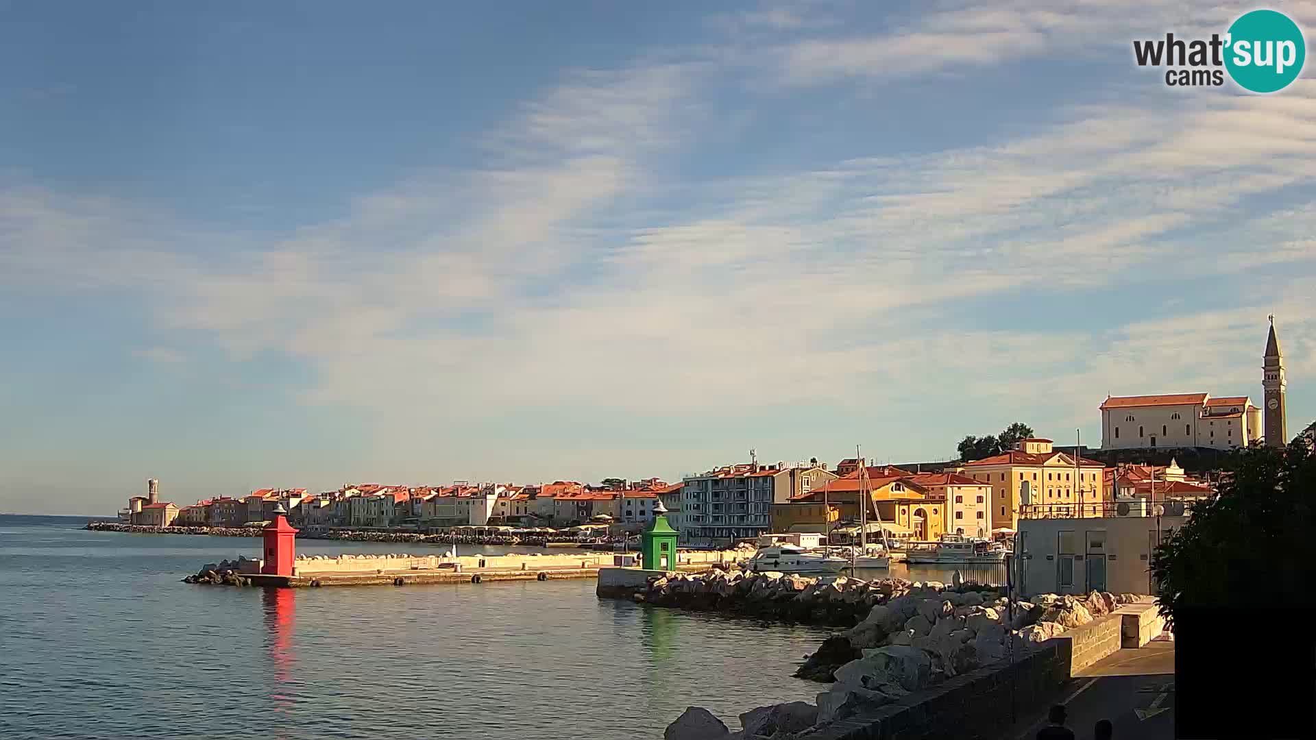 Piran – view to Punta and Mandrač