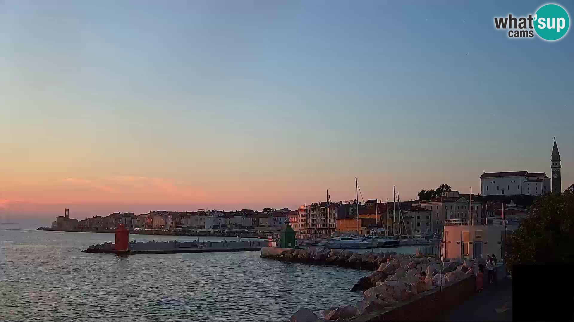 Piran – view to Punta and Mandrač