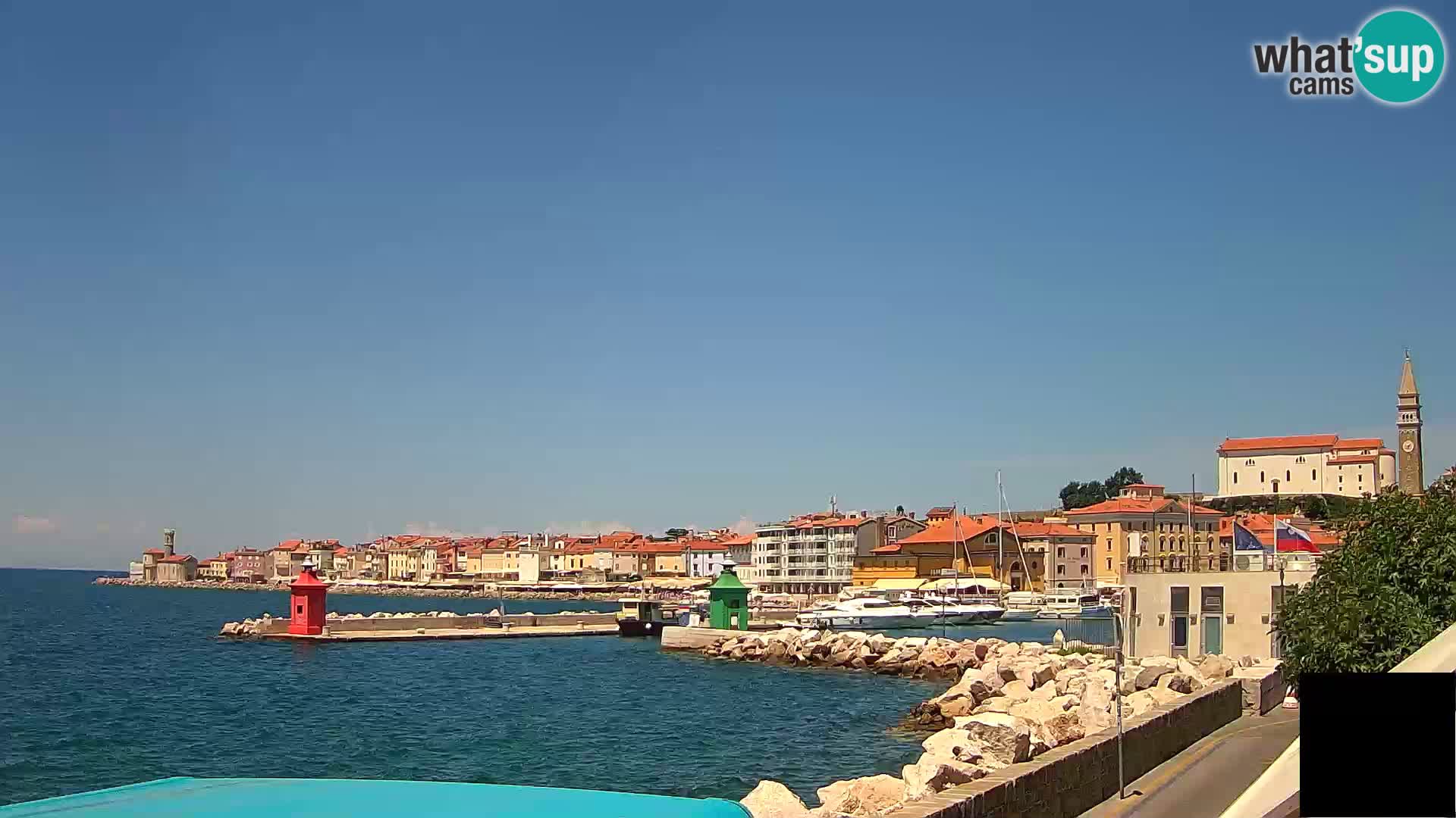 Piran – view to Punta and Mandrač