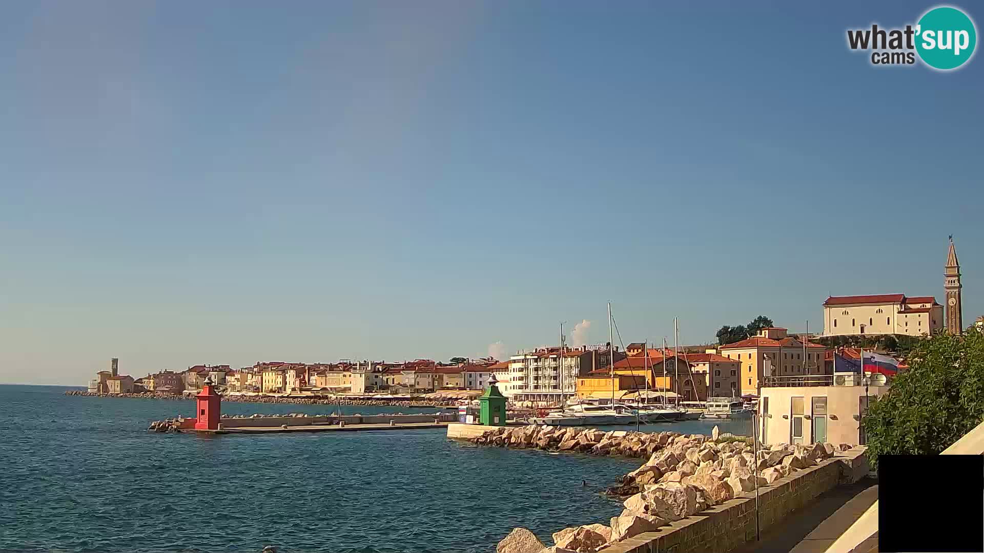 Piran – view to Punta and Mandrač