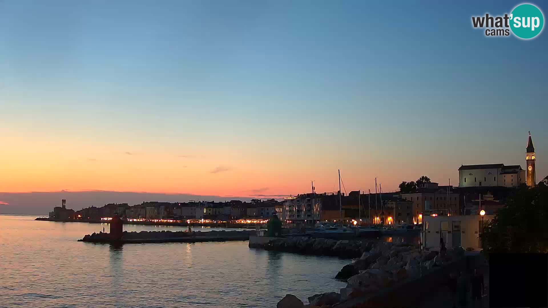 Piran – view to Punta and Mandrač