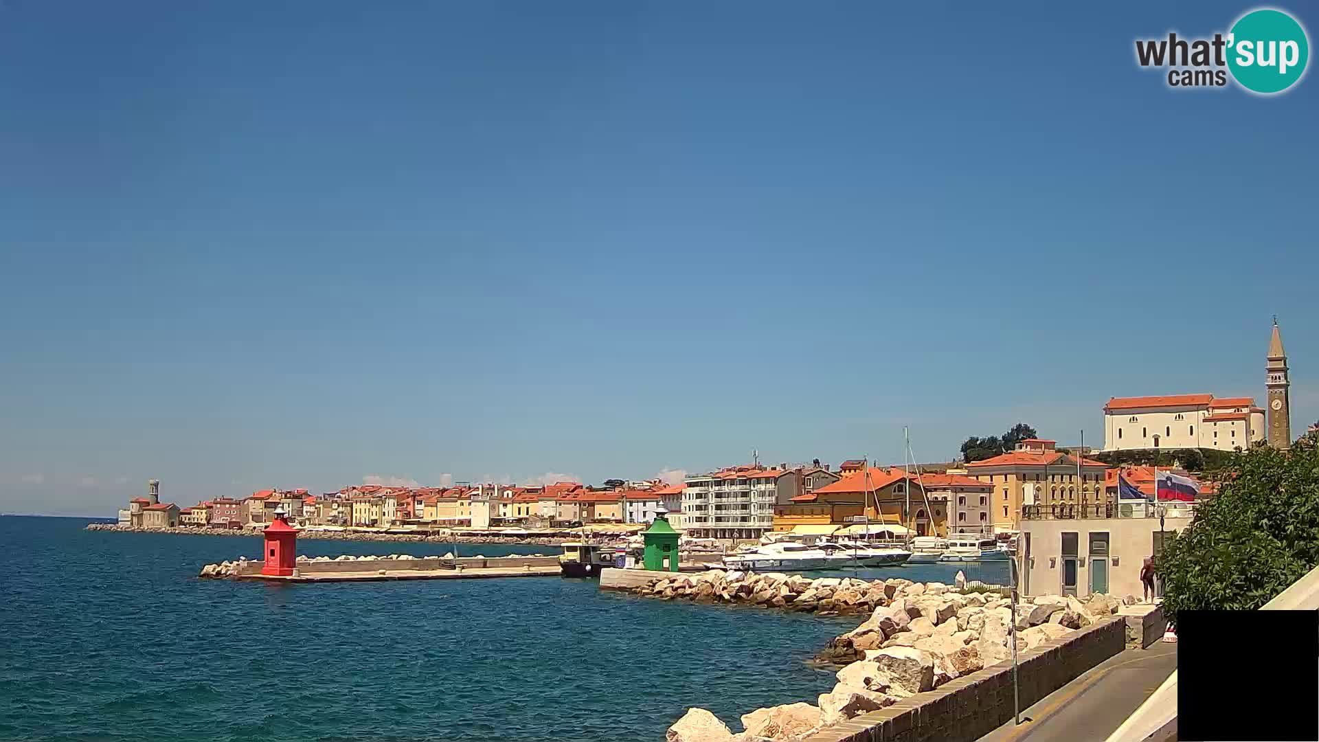Piran – view to Punta and Mandrač