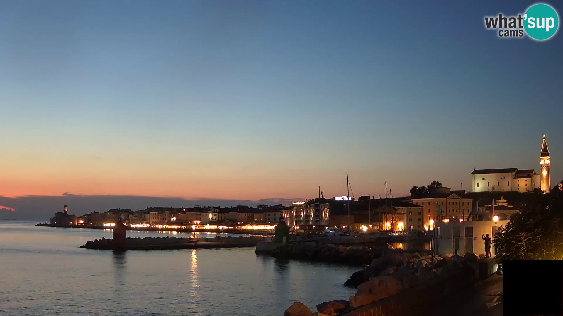 Piran – view to Punta and Mandrač