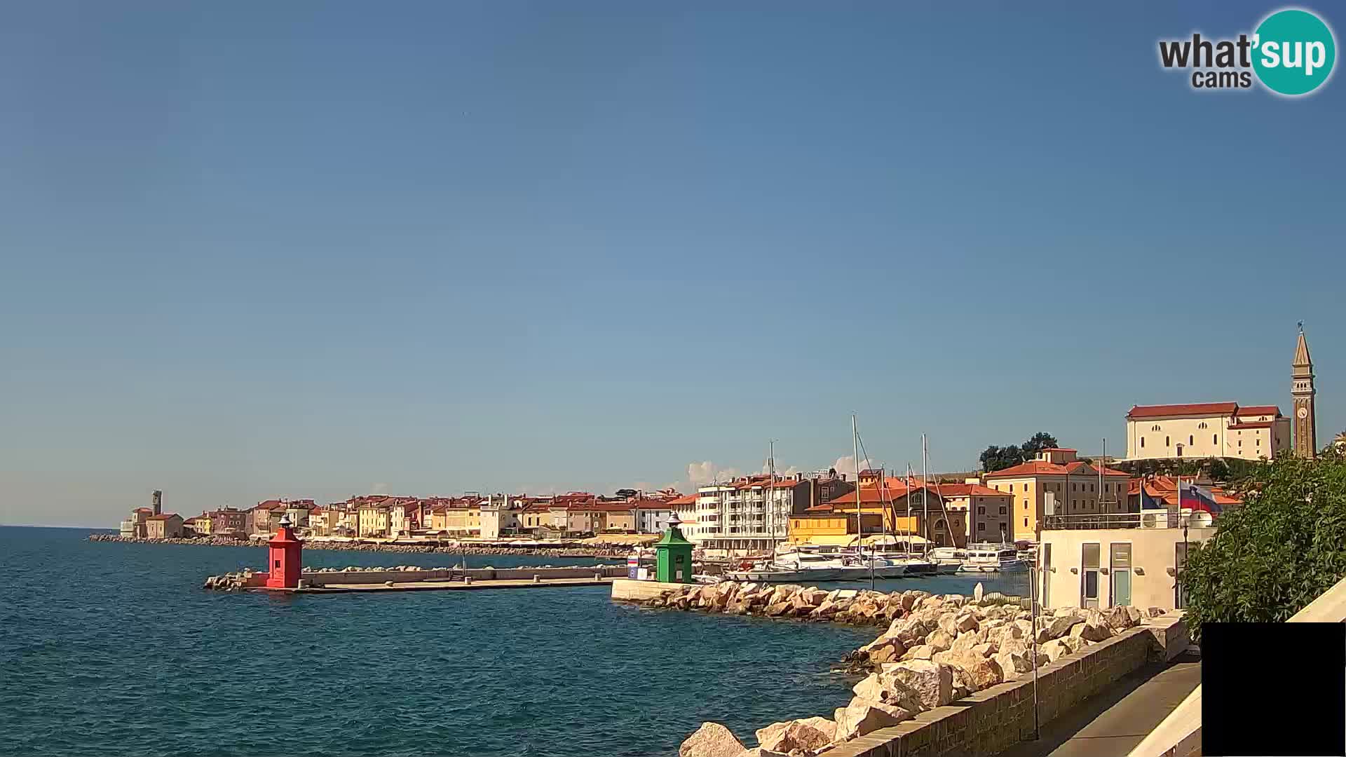 Piran – view to Punta and Mandrač